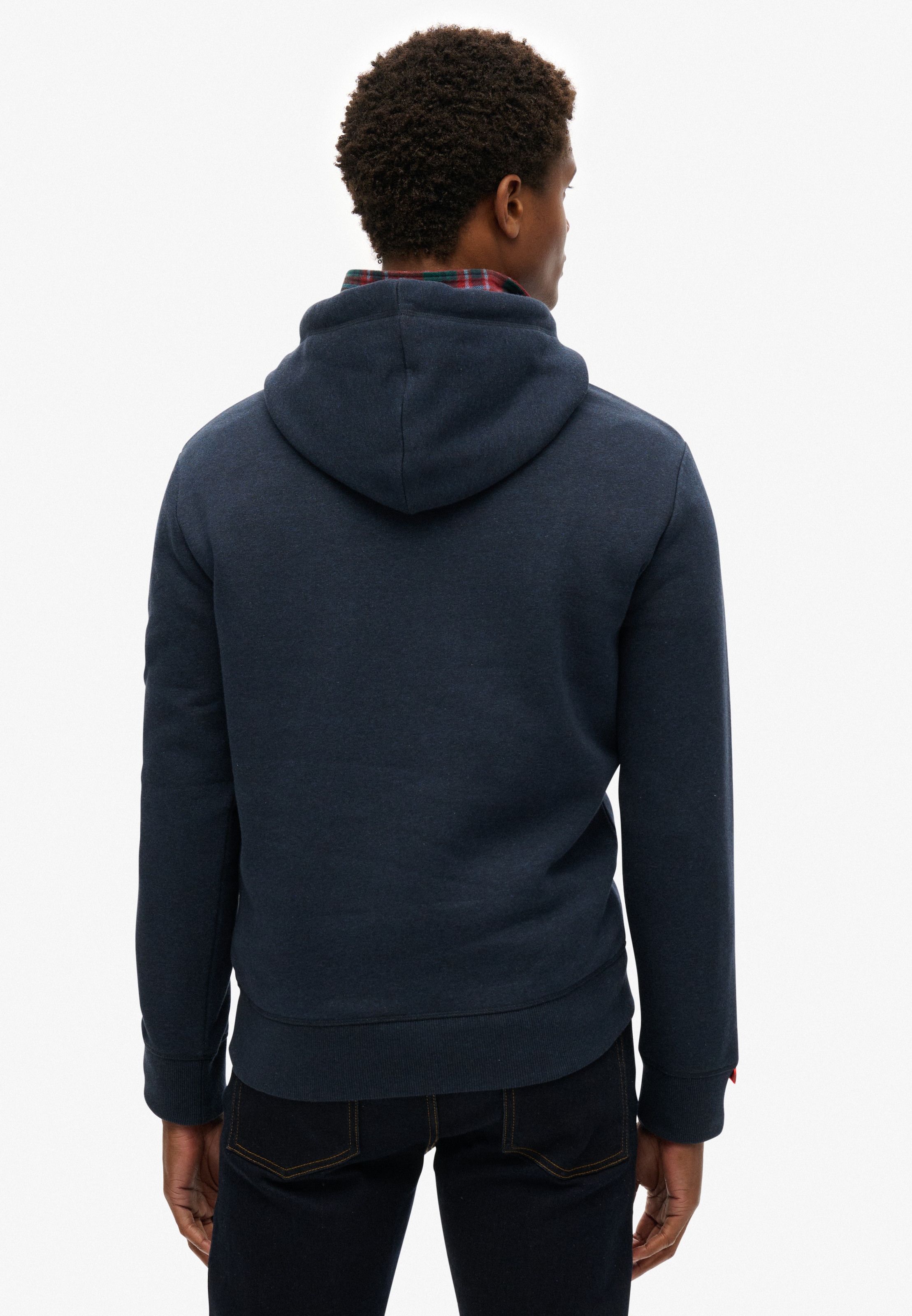 Superdry Kapuzensweatshirt »SD-VL HERITAGE RELAXED HOOD«, aus Baumwollmischung, Relaxed Fit, mit Rippbündchen am Rumpfabschluss
