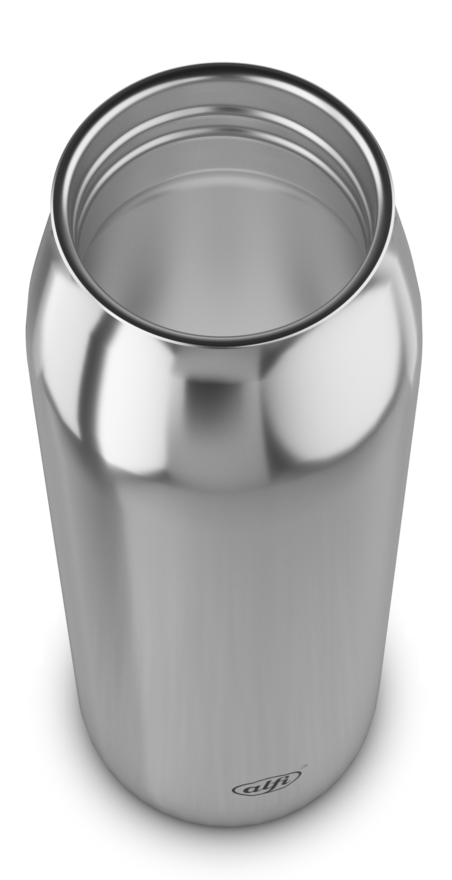 Alfi Isolierflasche »ISO BOTTLE, Edelstahlkörper, spülmaschinenfest« 0,5l, 12h heiß & 24h kalt, Trinköffnung mit konsistentem Trinkfluss