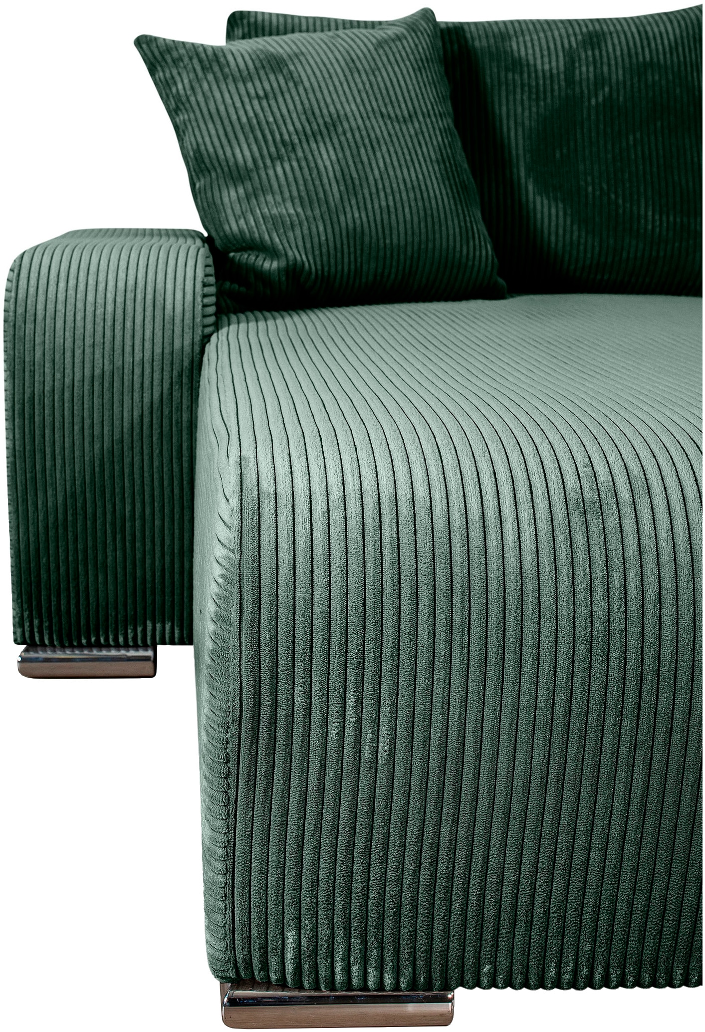 COLLECTION AB Wohnlandschaft »Paola U-Form«, mit Schlaffunktion, Stauraum, Zierkissen und Bonnellfederkern, Cord