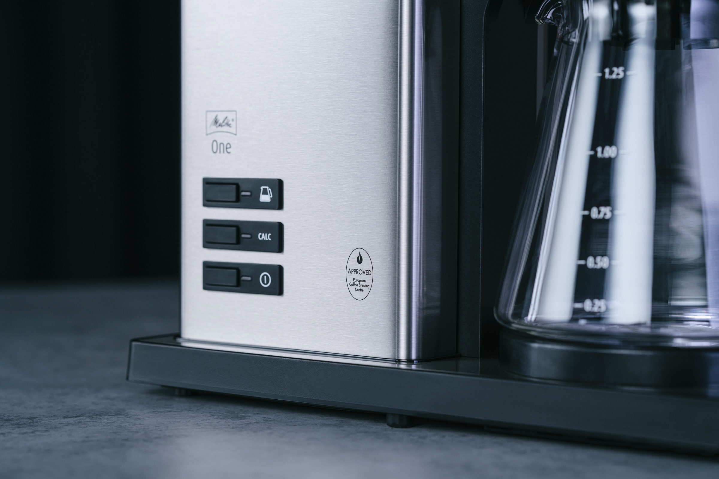 Melitta Filterkaffeemaschine »One® Stainless Steel 1031-01« 1,25 l Kaffeekanne 1x4