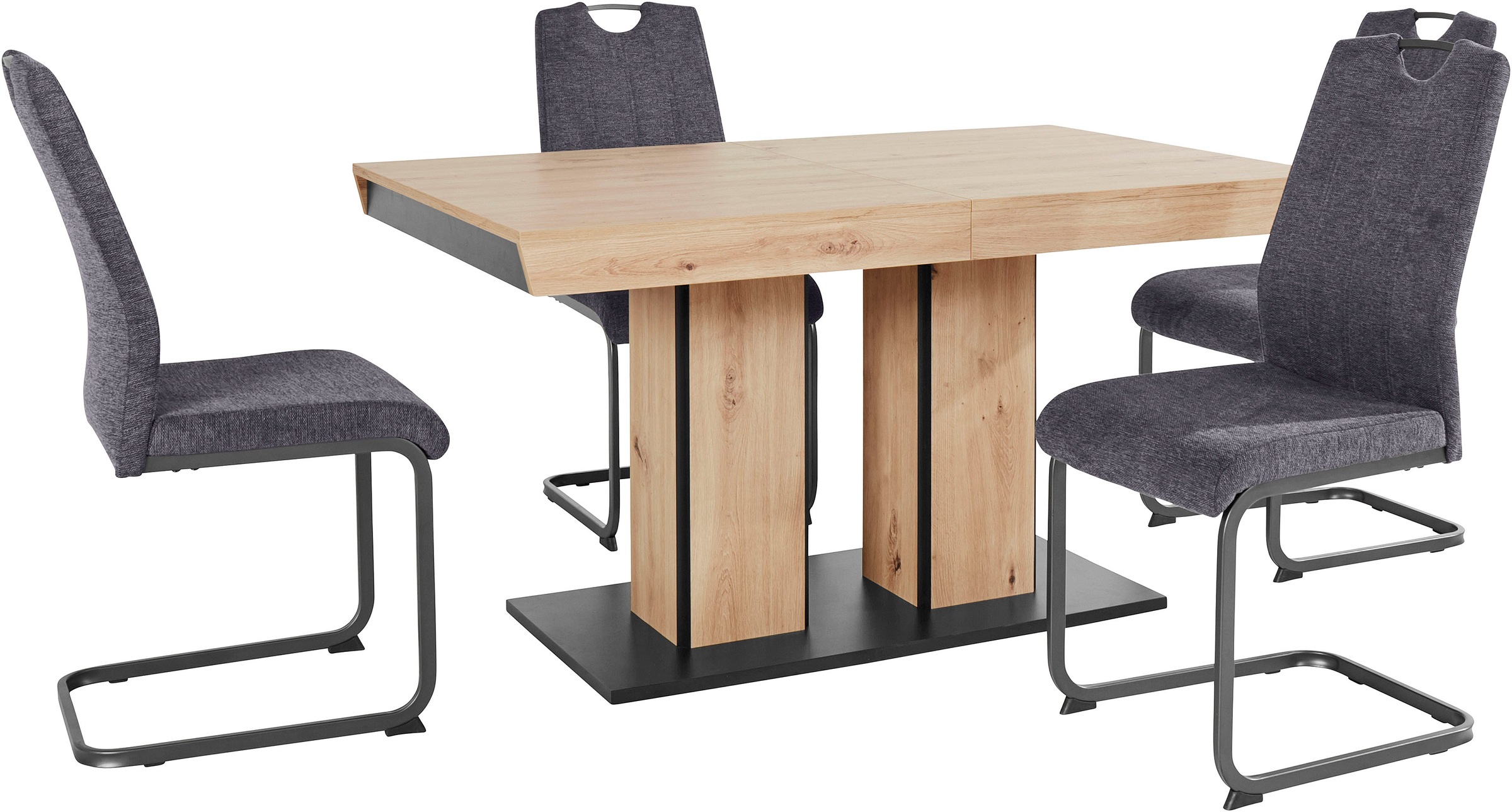 HELA Essgruppe »Tisch ausziehbar 140 -220 cm,« Set, 5 Stk. tlg. Belastbarke günstig online kaufen