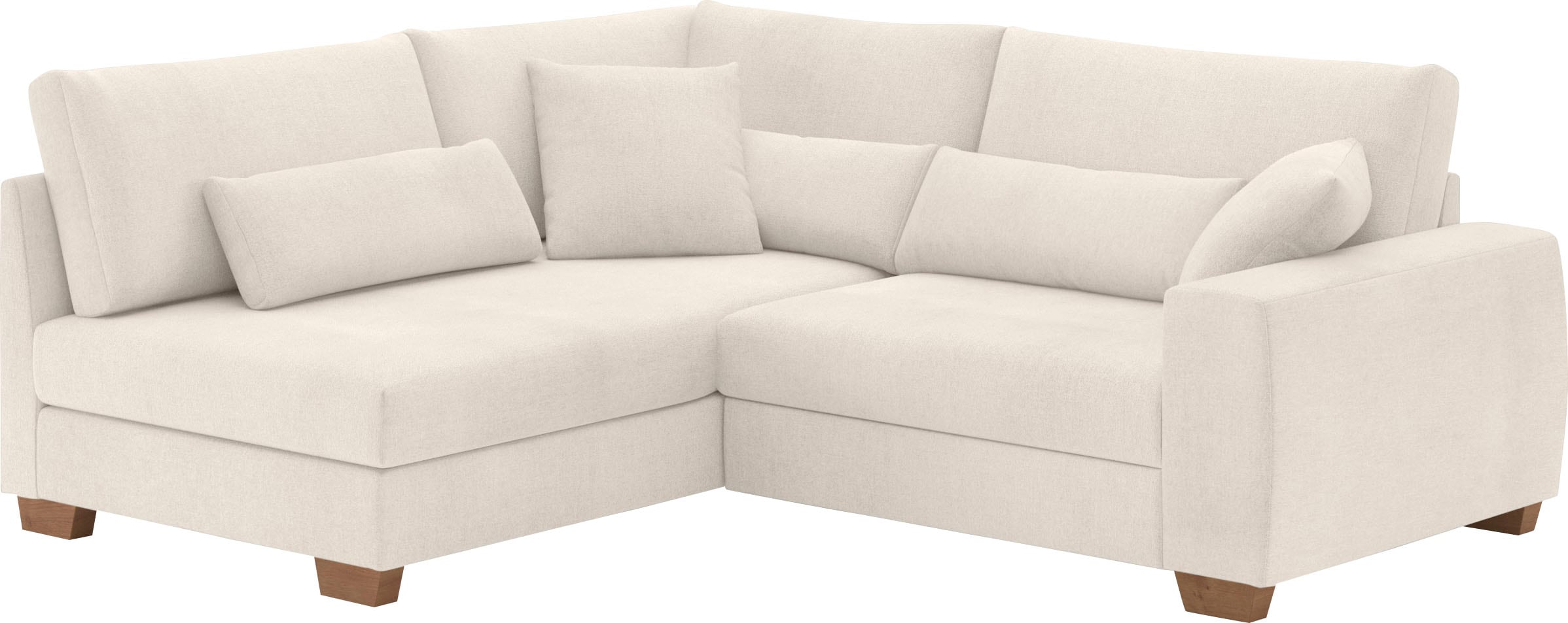 Mr. Couch Ecksofa »Hilla L-Form«, Mit Federkern, wahlweise mit Bettfunktion und Taschenfederkern