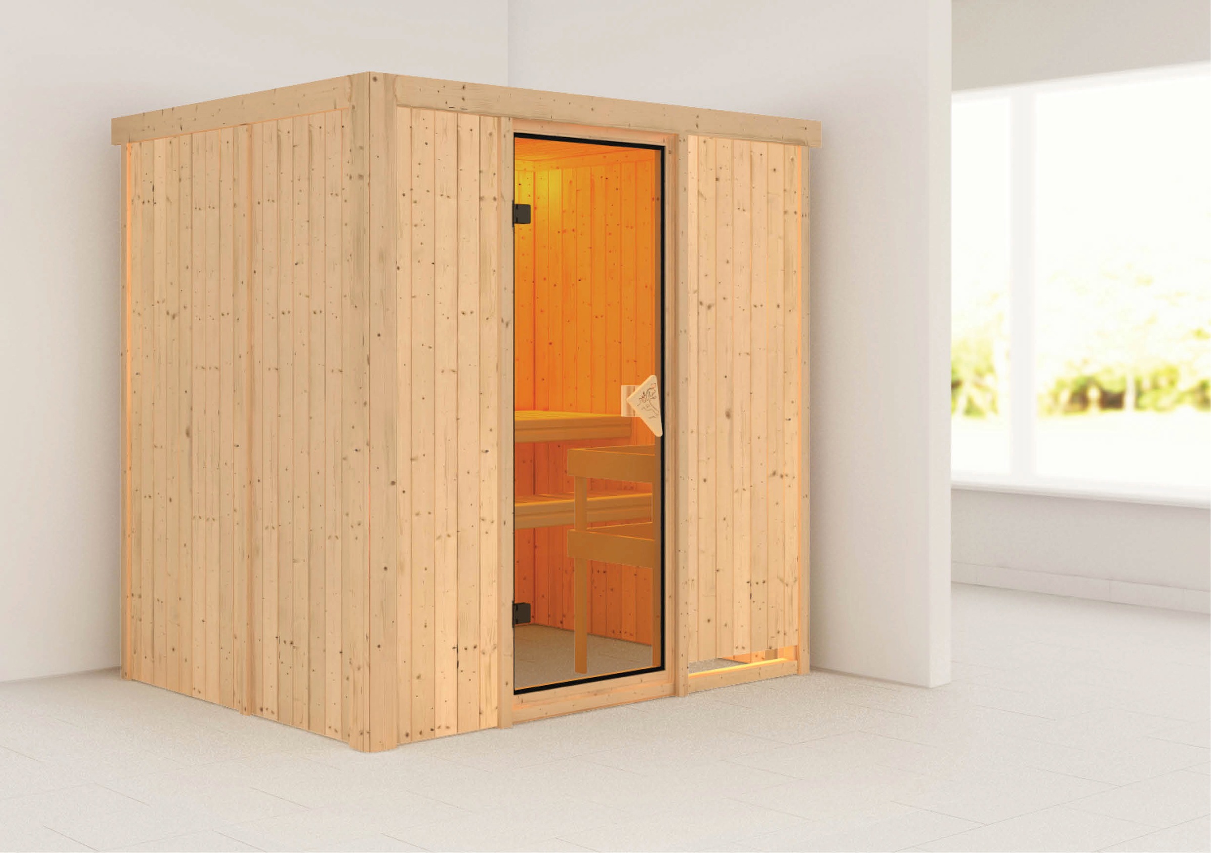 Karibu Sauna »Bedine«, ohne Ofen