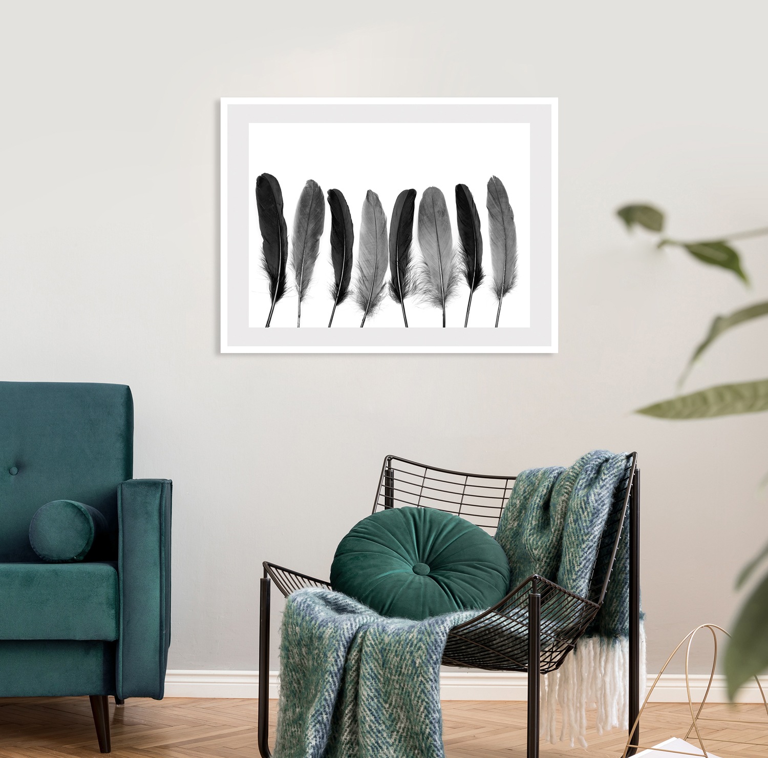 queence Bild »Carmen«, Federn, gerahmt, Federn günstig online kaufen