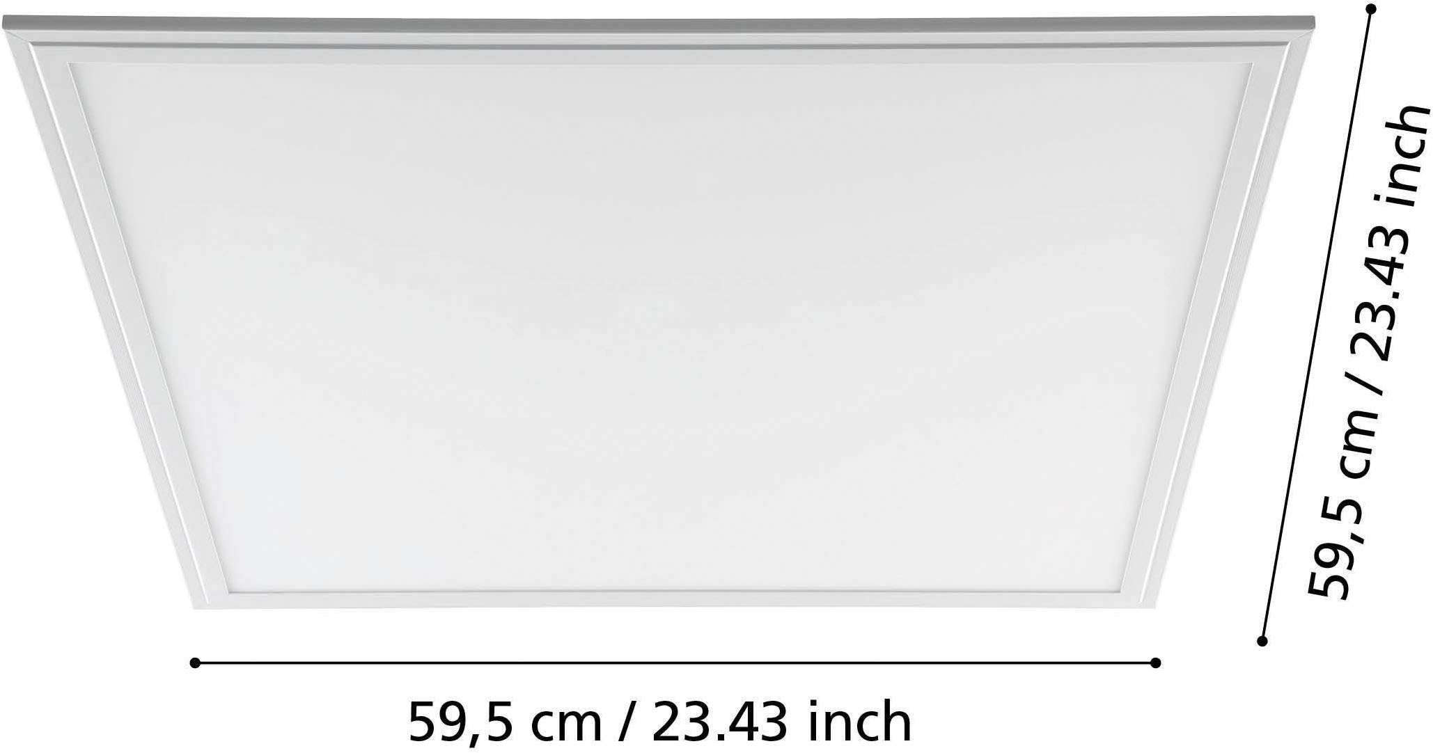 EGLO Rasterleuchte »Salobrena 1 Einbaulampe, Aufbaulampe, Aluminium und Kunststoff, Lampe« LED-Modul 1 Stk. Neutralweiß