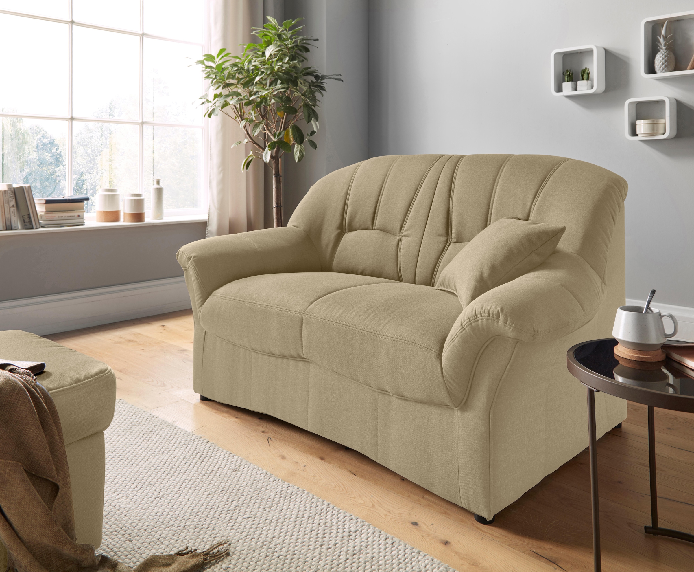 DOMO collection 2-Sitzer »Bahia zeitlos & elegantes Sofa, bequem«, inklusive Federkern