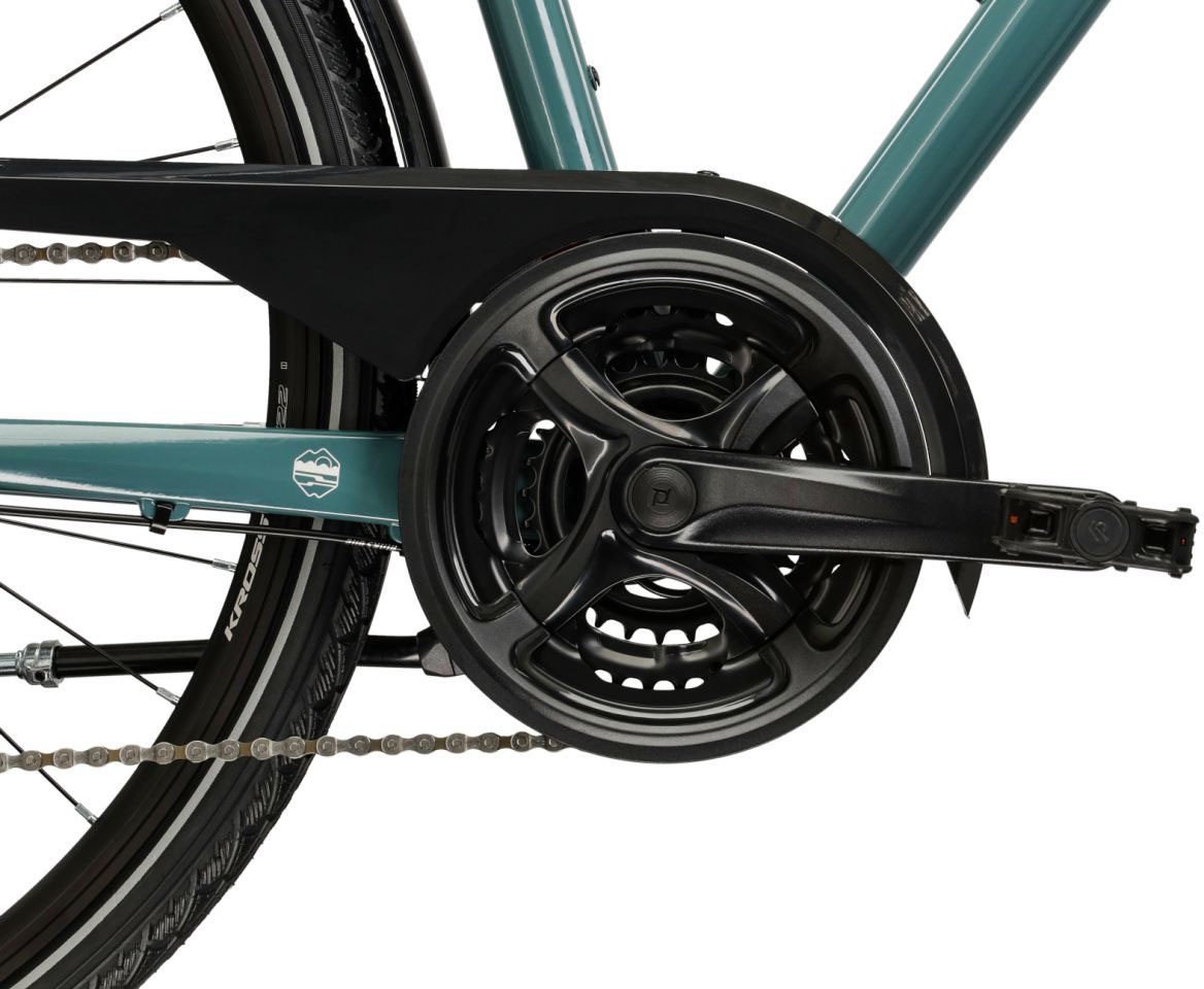 Kross Trekkingrad »Herren-Trekkingrad 28" Trans 3.0 Grün 24 Gänge« 24 Gang Shimano ACERA M3020 Schaltwerk Kettenschaltung