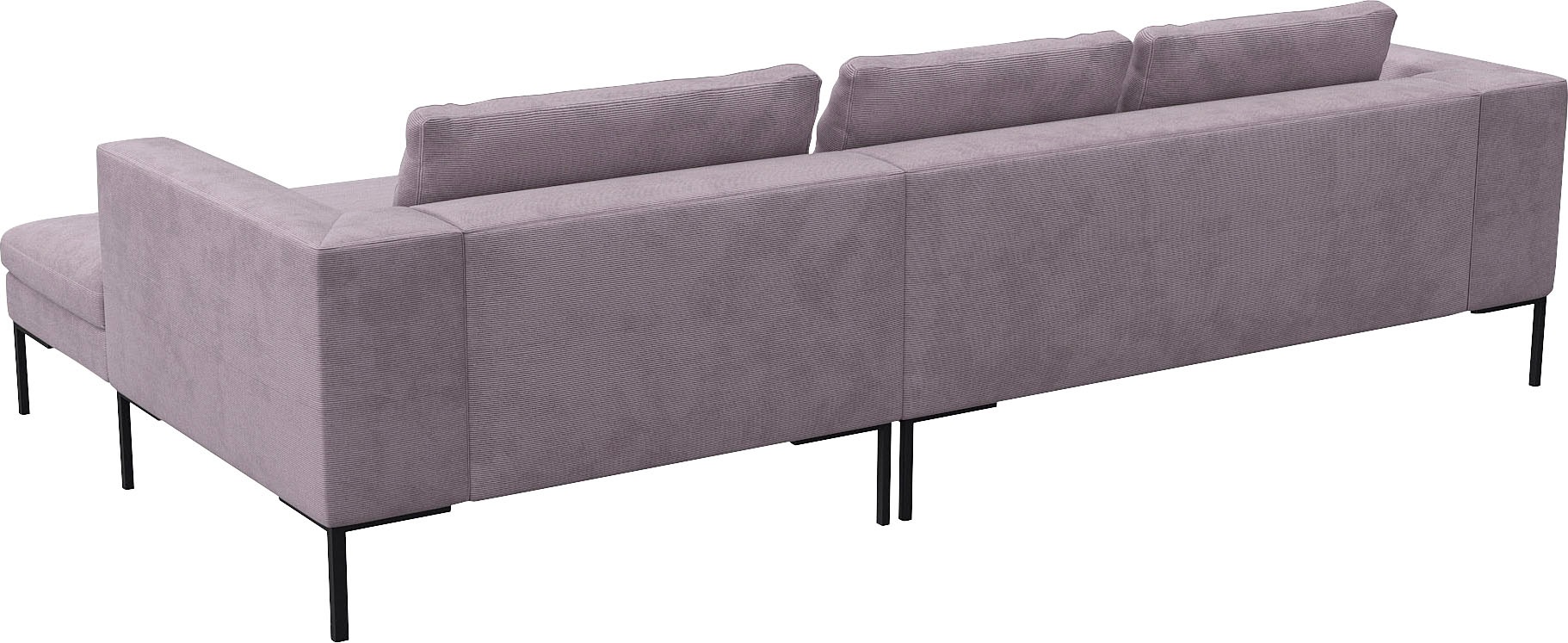 FLEXLUX Ecksofa »Loano, toller Sitzkomfort, L-Form«, modernes Sofa, frei im Raum stellbar, lose Kissen, Kaltschaum im Sitz