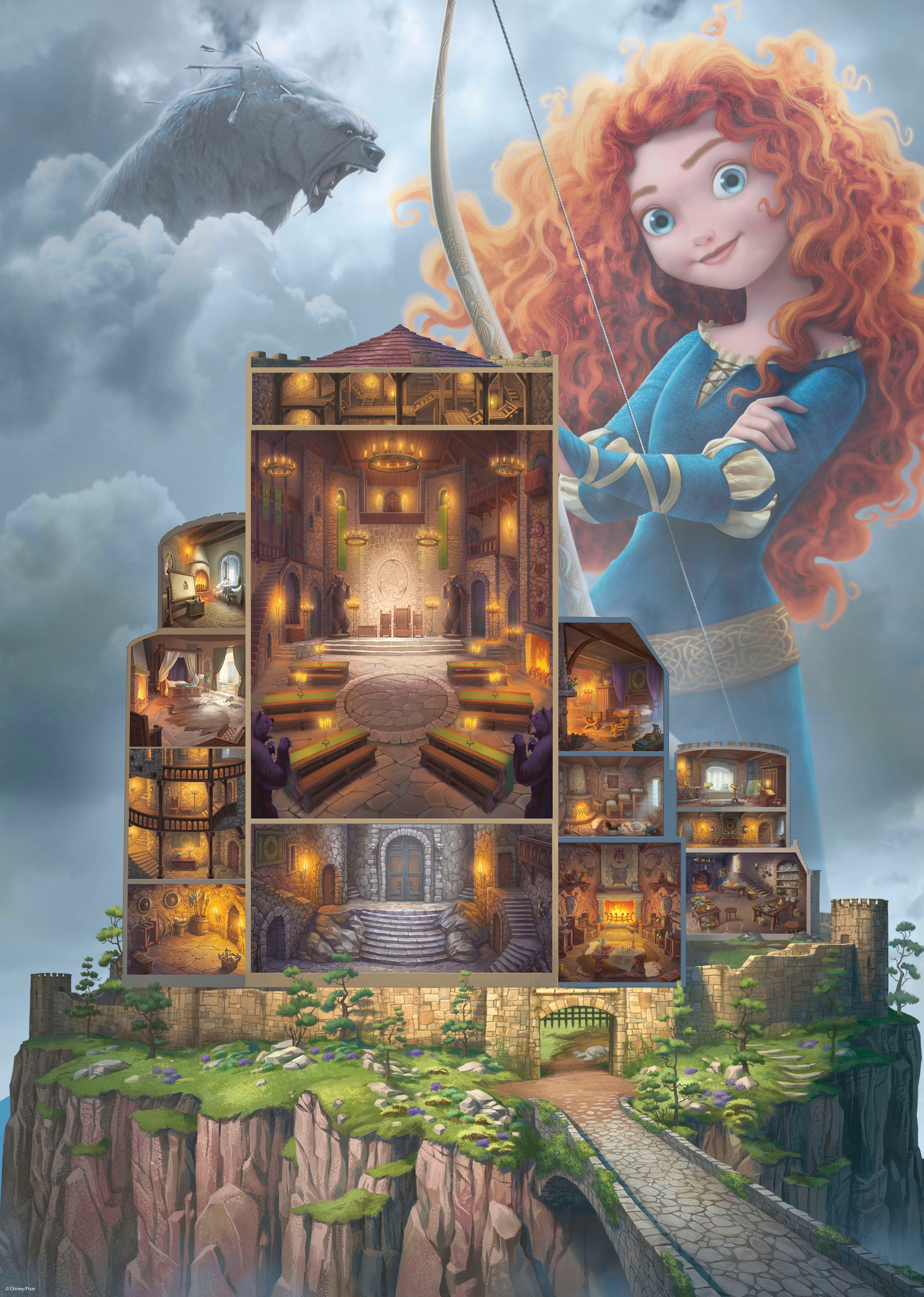 Ravensburger Puzzle »Castle Collection - Disney Princess, Merida«, Made in Germany