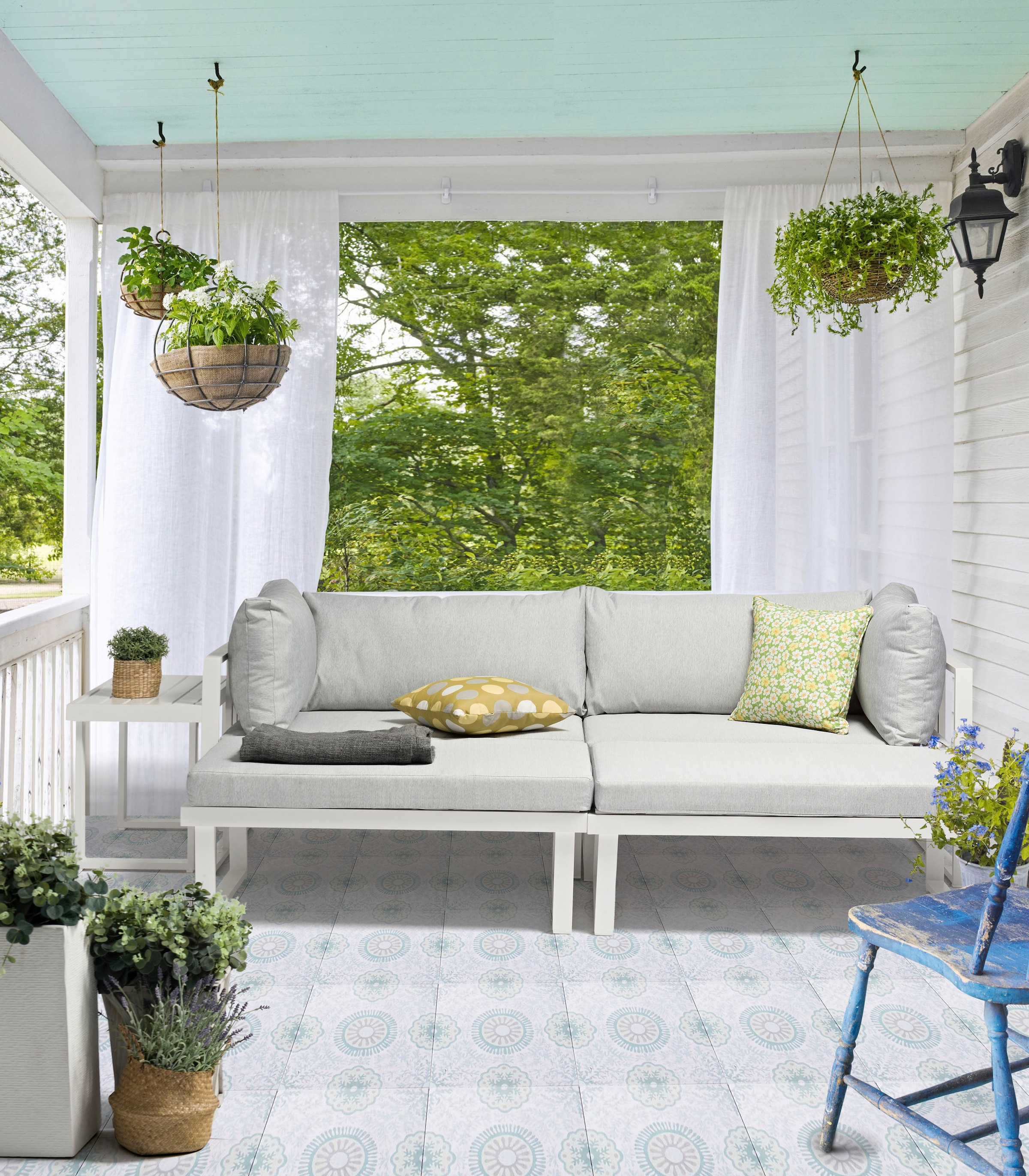 Destiny Gartenlounge-Set »LONG BEACH«, (11 tlg., 2x Ecksofa, 2x Hocker, 1x Tisch, inkl. Auflagen), Aluminium