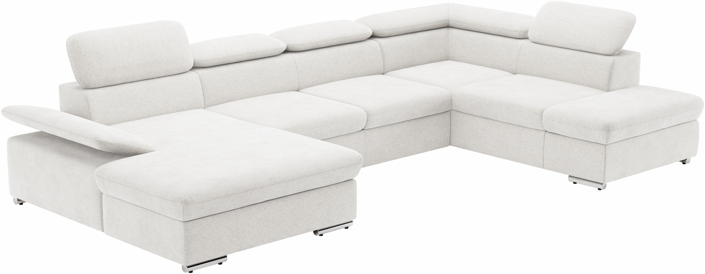 sit&more Wohnlandschaft »Valantine U-Form«, inkl. Kopf- und Armteilverstellung, wahlweise mit Bettfunktion