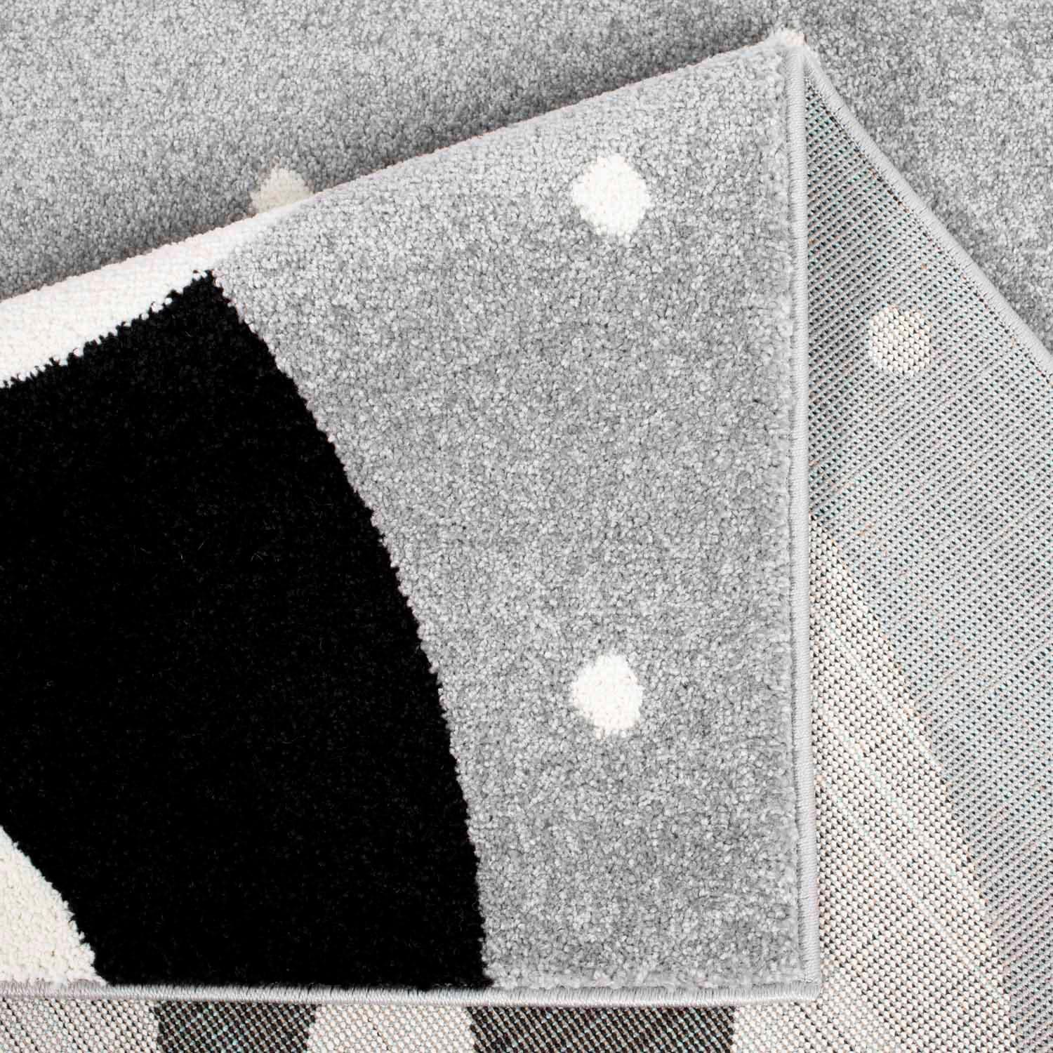 Carpet City Kinderteppich »Bubble Kids 1334«, rechteckig, 11 mm Höhe, Spielteppich, Panda-Bär, Weicher Flor, Pflegeleicht, Kinderzimmer