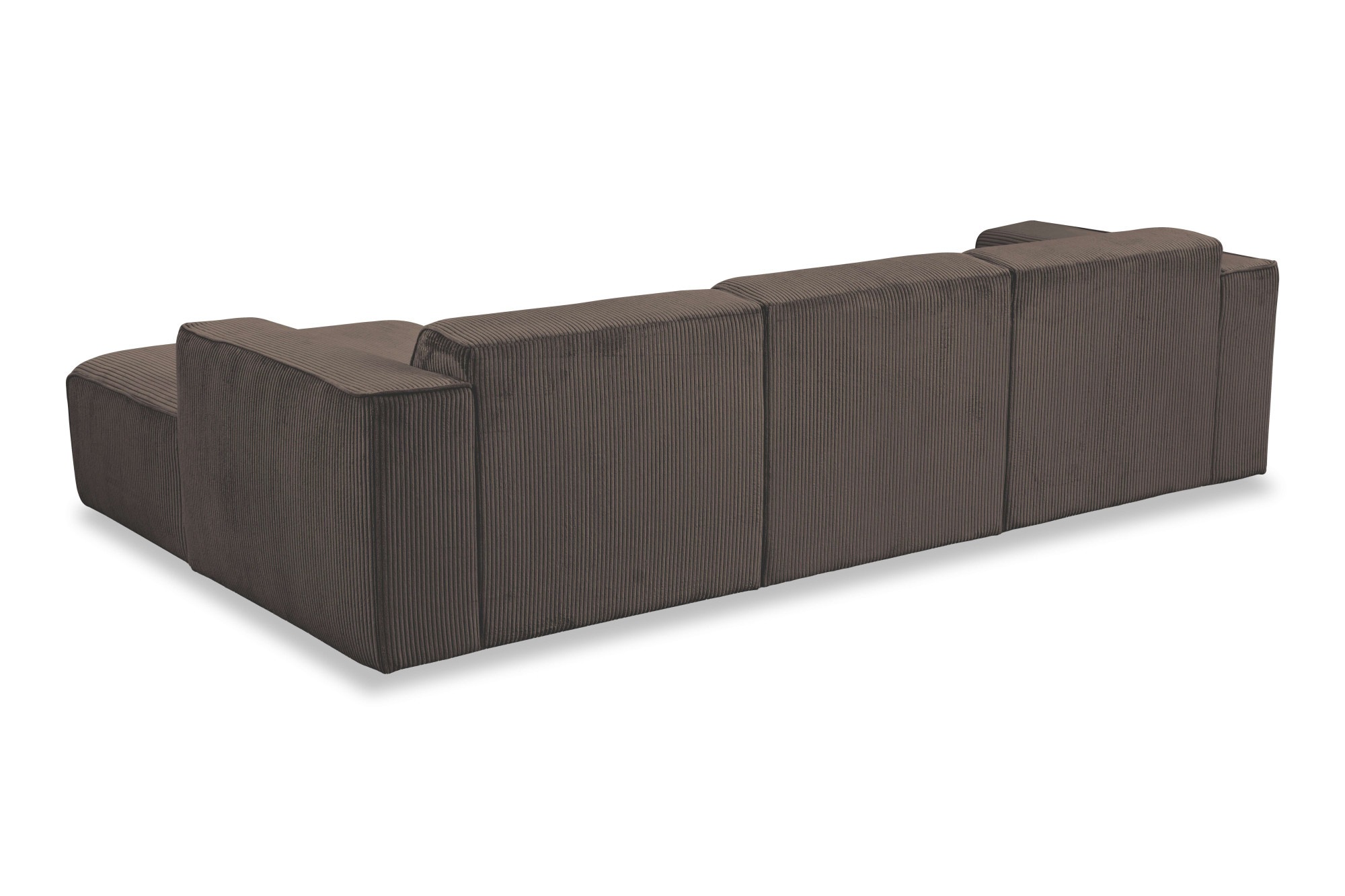 andas Ecksofa »Noord«, L-Form, mit Kedernaht, Breite 281 cm, Cord, Struktur, Webstoff
