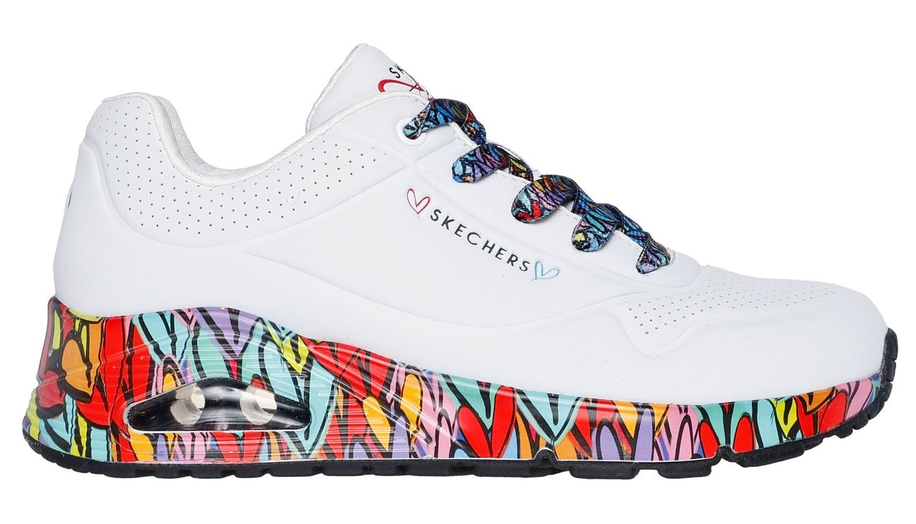 Skechers Sneaker »UNO«  Plateausneaker, Schnürschuh mit Keilabsatz