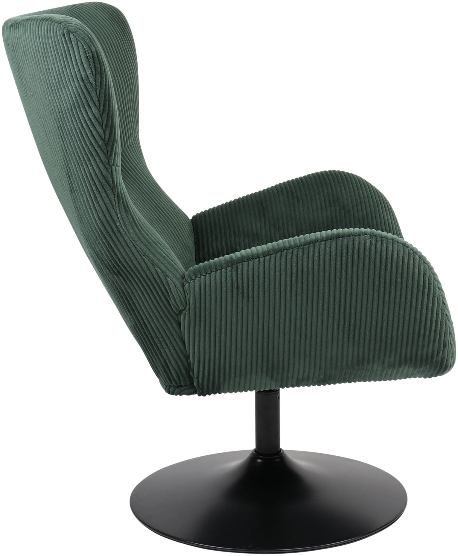 HELA Loungesessel »SAMOS«, (1 St.), Sessel;drehbar;Trompetengestell;Microfaser Breitcord;Armlehnen