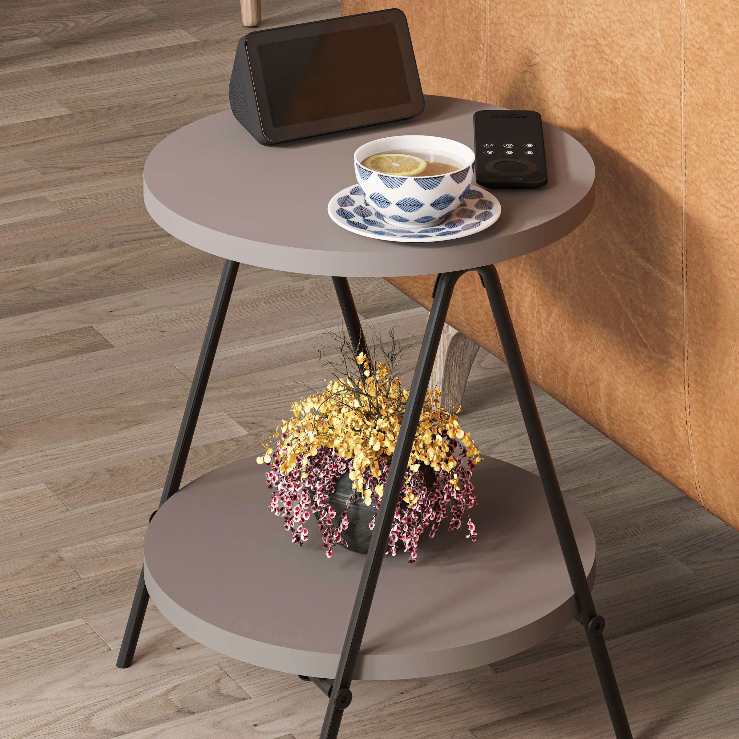 Decortie Beistelltisch »ESSEL BEISTELLTISCH«, (Packung, 1 St.), Leichte Montage, Lagerung, Platzsparend