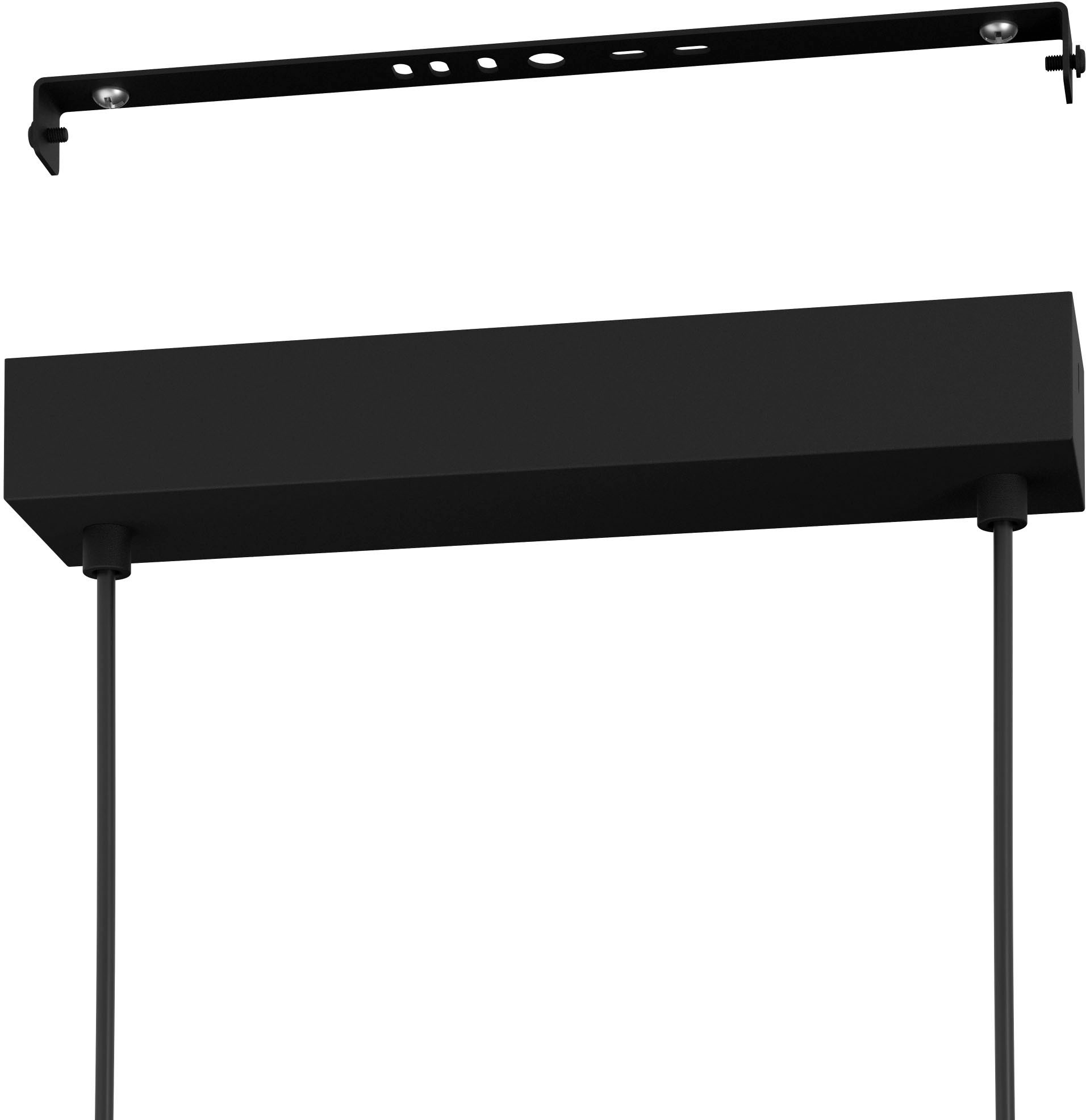 EGLO Hängeleuchte »CARANACOA«, Leuchtmittel LED-Modul | LED fest integriert, Hängeleuchte in schwarz aus Stahl - 9W - Warmweiß