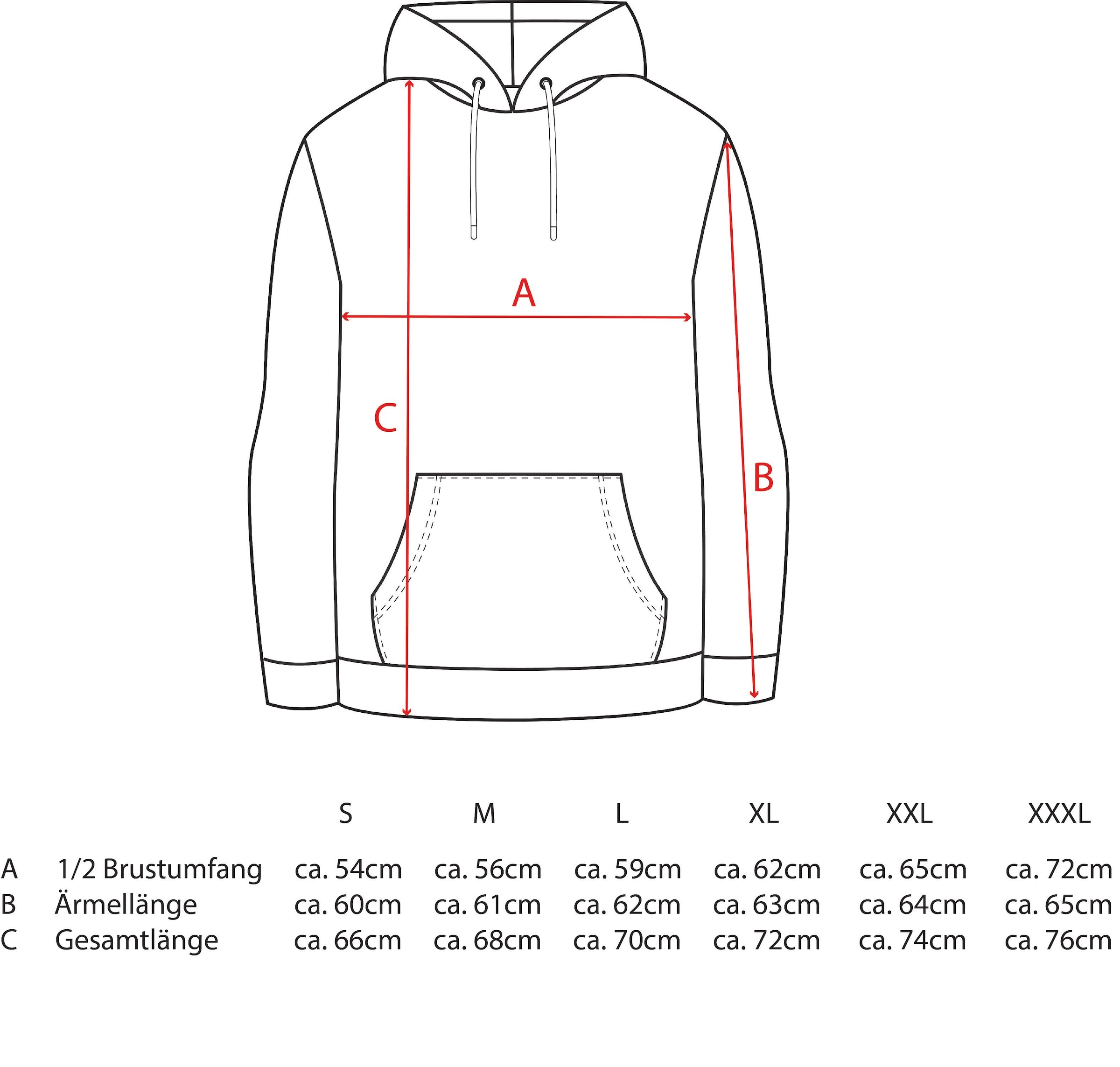 Zwillingsherz Hoodie »"Classic Leo AOP"«, Leo Allover  mit Kängurutaschen
