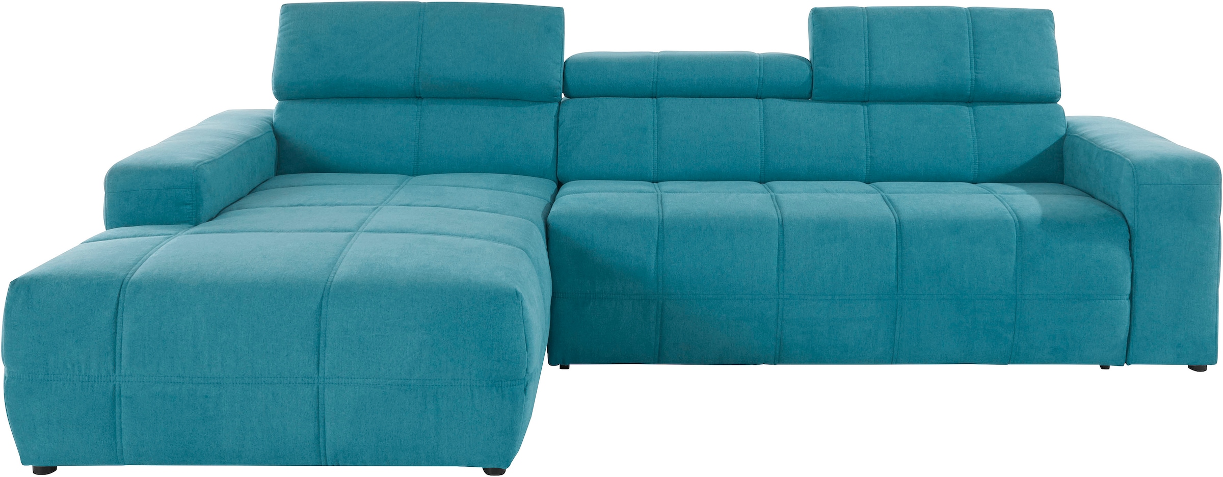 DOMO collection Ecksofa »Brandon B/T/H: 289/177/80 cm, whlw. mit Sitztiefenverstellung, L-Form«, mit Kopfteilverstellung, wahlweise Sitztiefenverstellung, L-Form