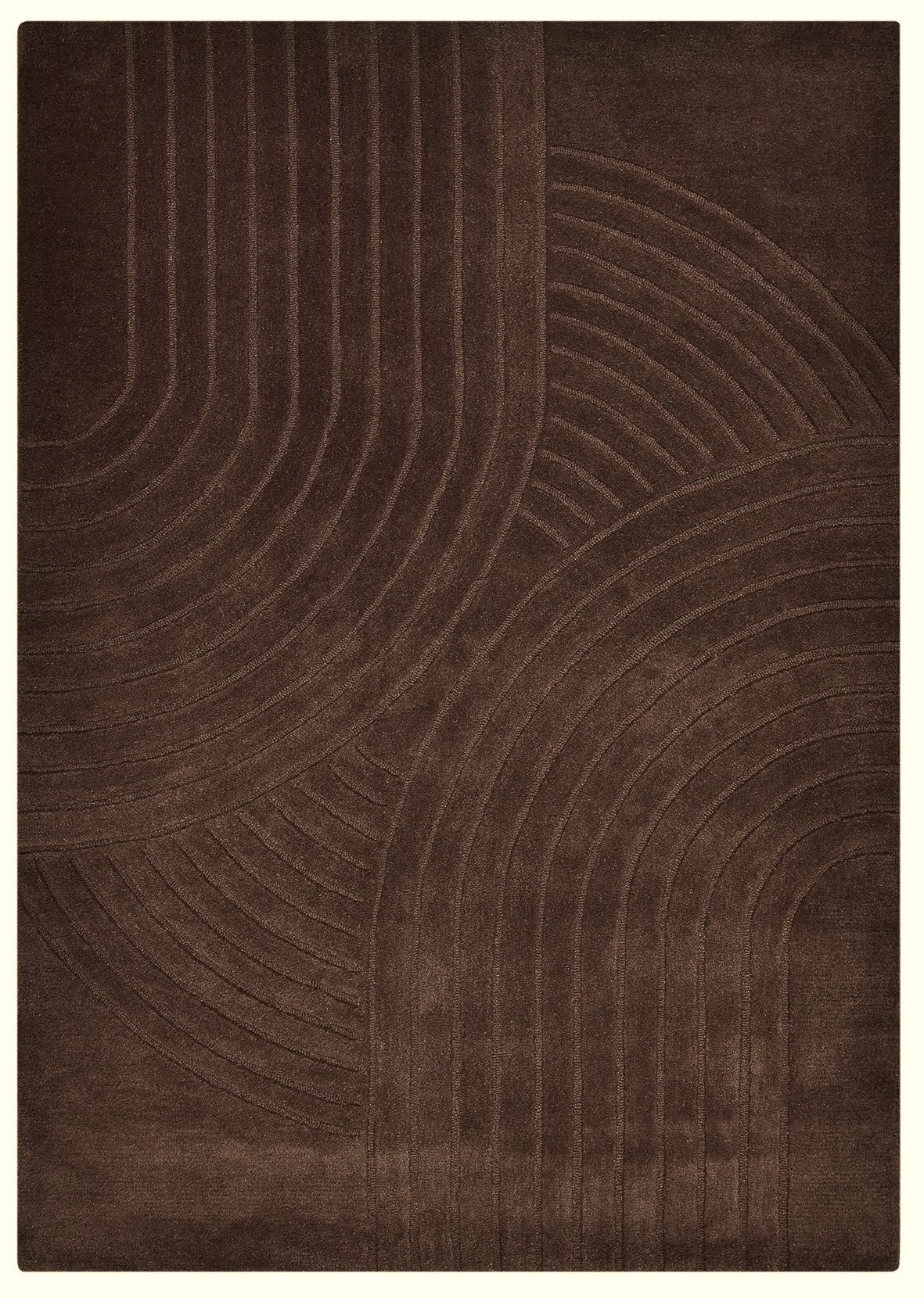 my home Wollteppich »Gabbo Design, Handgefertigt, Teppich,  reine Wolle,« rechteckig 14 mm Höhe Hoch-Tief-Effekt, reine Wolle, Scandi-Look, Naturfaser