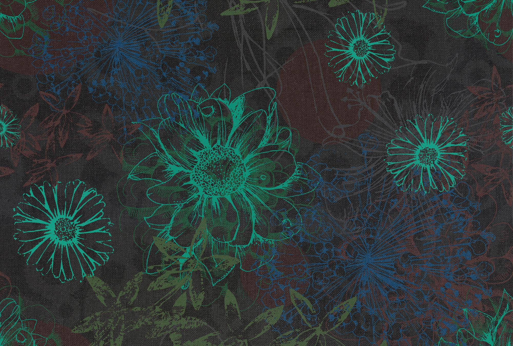 Architects Paper Fototapete »Atelier 47 Flower Artwork 2« floral glatt Vlie günstig online kaufen