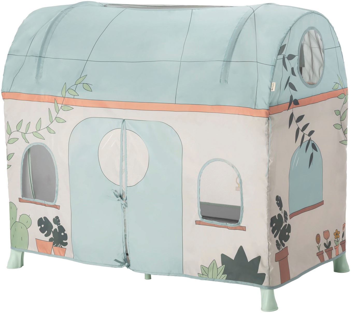 Hauck Bettzelt »Travel Bed Cover, Plants«, Ergänzung für hauck Reisebetten (120 x 60 cm)