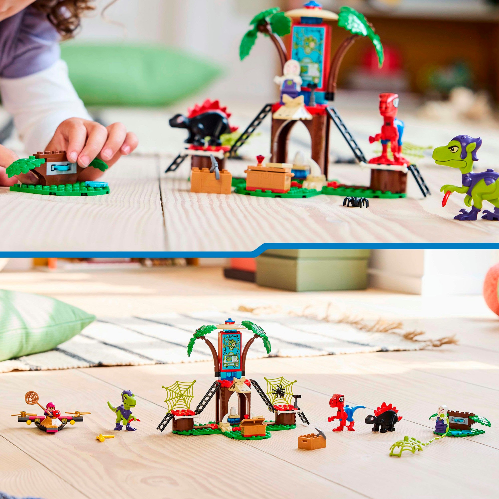 LEGO® Konstruktionsspielsteine »Showdown am Baumhaus: Spidey-Rex vs. Gobby-Raptor (11200), LEGO Spidey«, (143 St.), Made in Europe