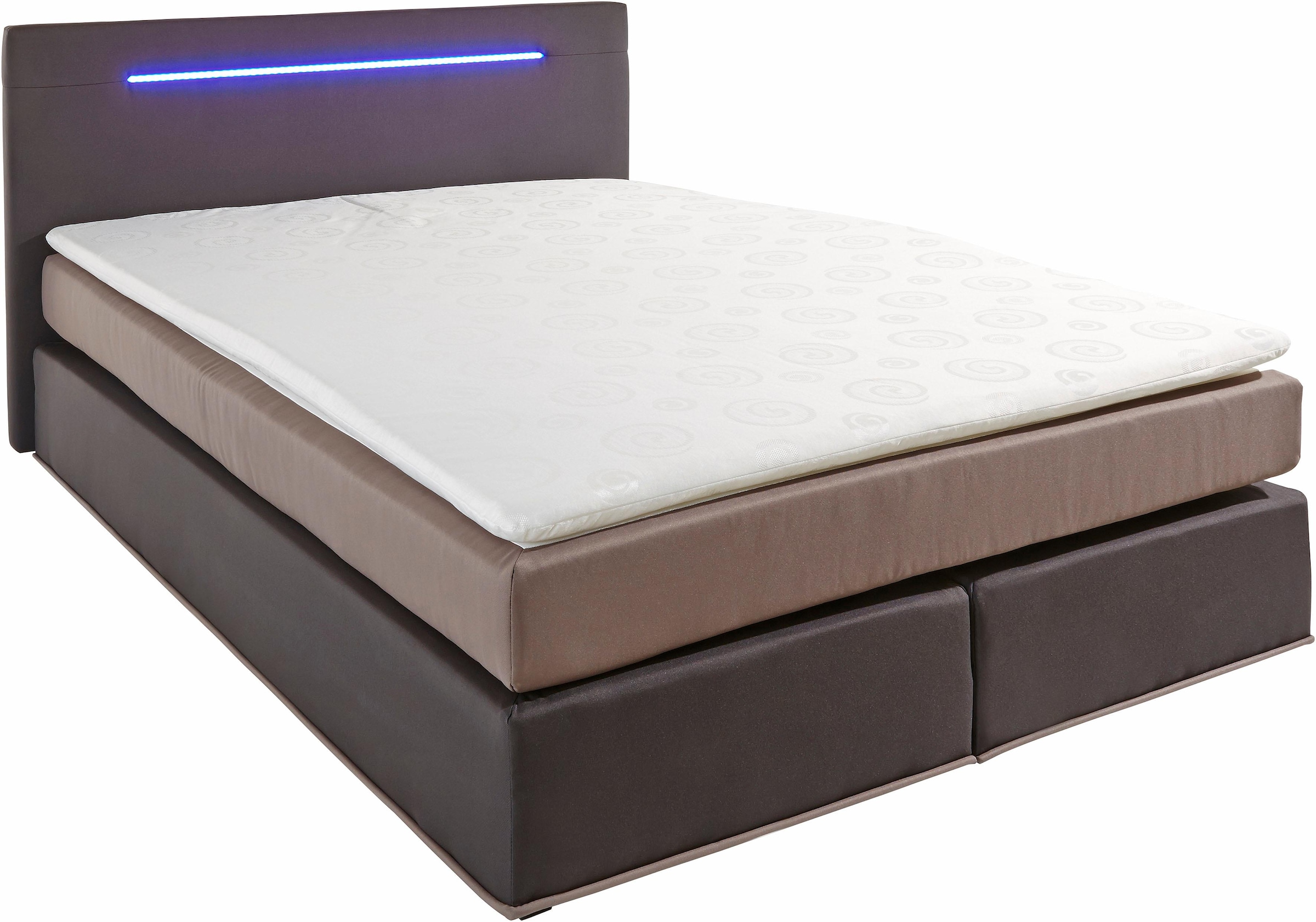 3. Bild von COLLECTION AB Boxspringbett, inkl. LED-Beleuchtung mit Farbwechsel und Topper