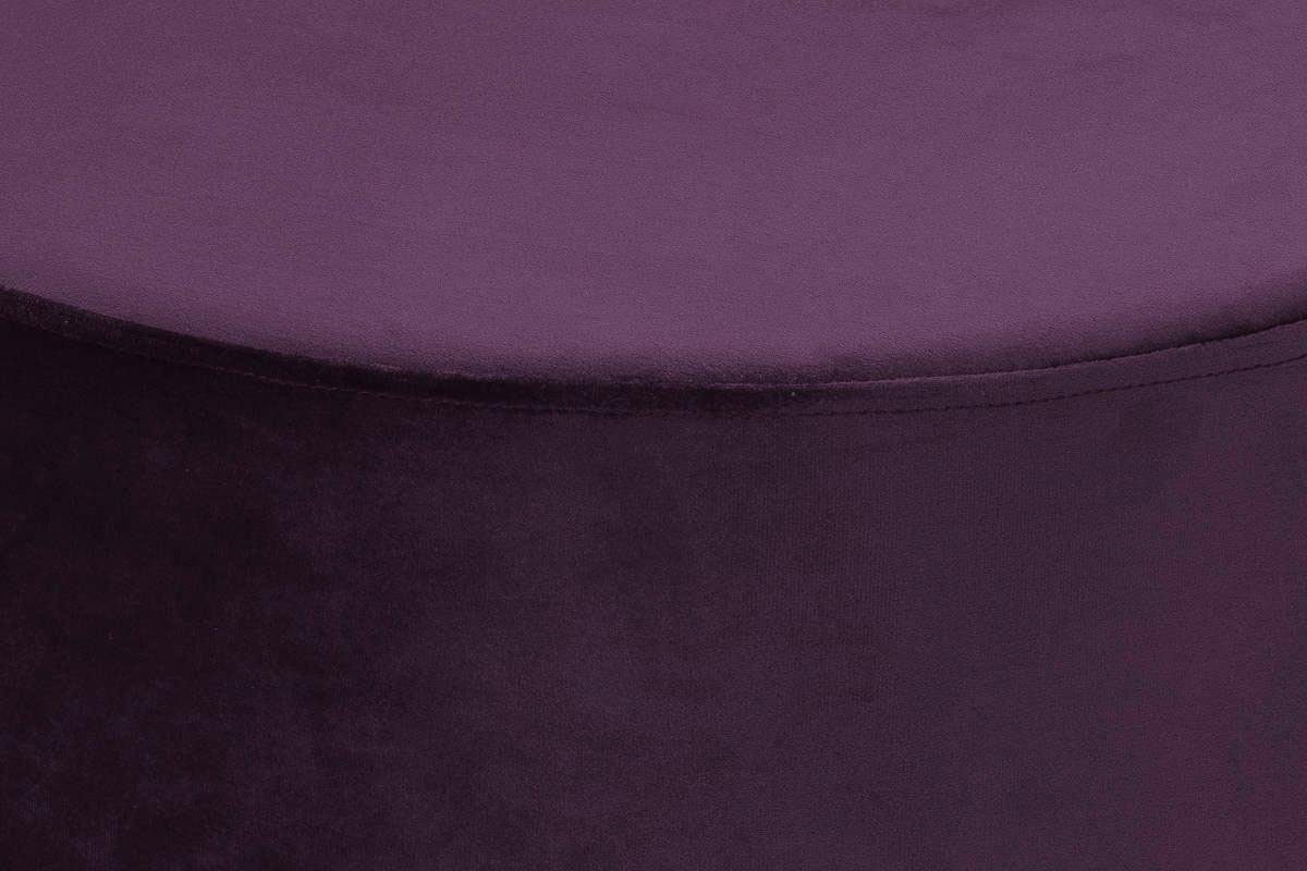 Kayoom Hocker »Nano 110, Hocker in stilvollem Design, runde Form, mit Fuß aus Metall«, (1 St.), Golz Akzente, mit pflegeleichtem Stoffbezug, runde Form