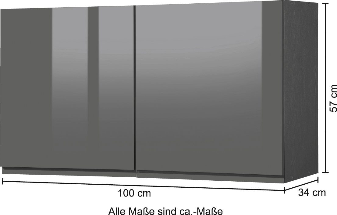 HELD MÖBEL Hängeschrank »Virginia«, 100 cm breit, mit 2 Türen