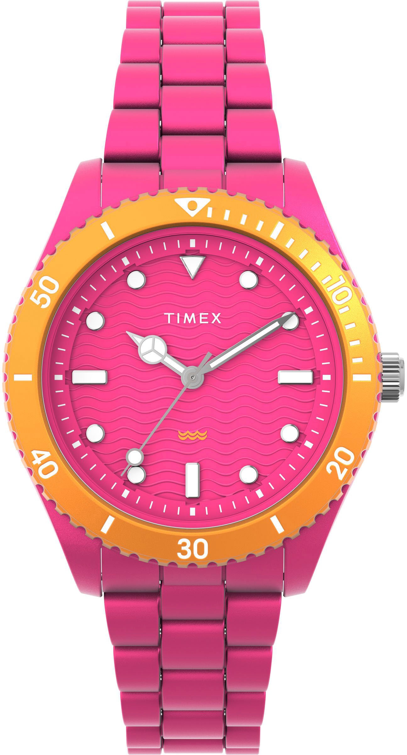 Timex Quarzuhr »LEGACY 37 mm« Armbanduhr, Damenuhr,Kunststoffarmband, Leuchtzeiger