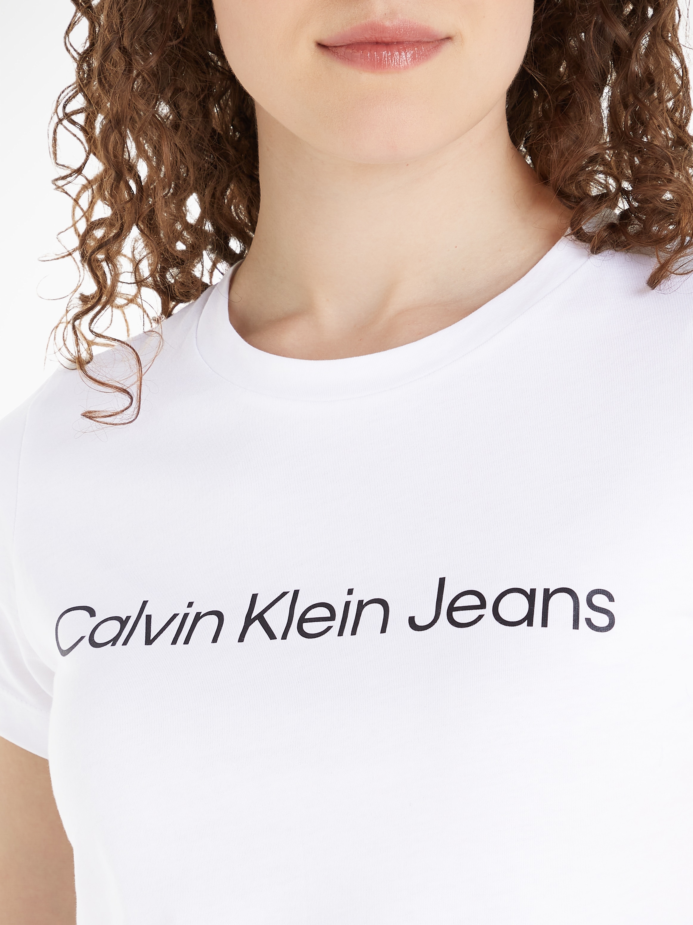 Calvin Klein Jeans T-Shirt »INSTITUTIONAL LOGO 2-PACK TEE«, (Packung, 2er-Pack), mit Logoschriftzug