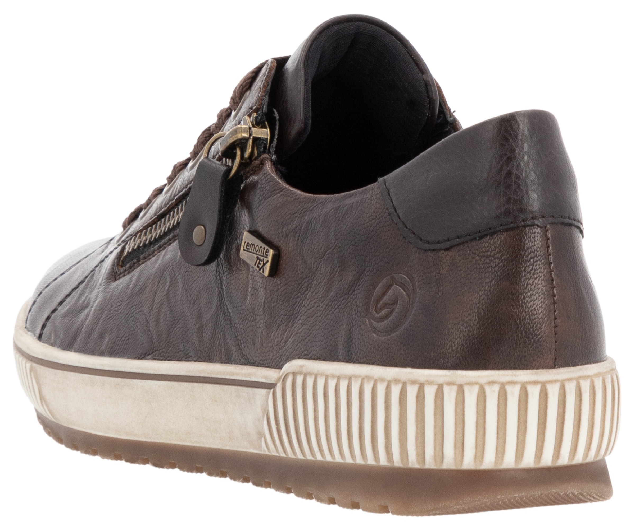 Remonte Plateausneaker  , Freizeitschuh, Halbschuh, Schnürschuh mit Außenreißverschluss