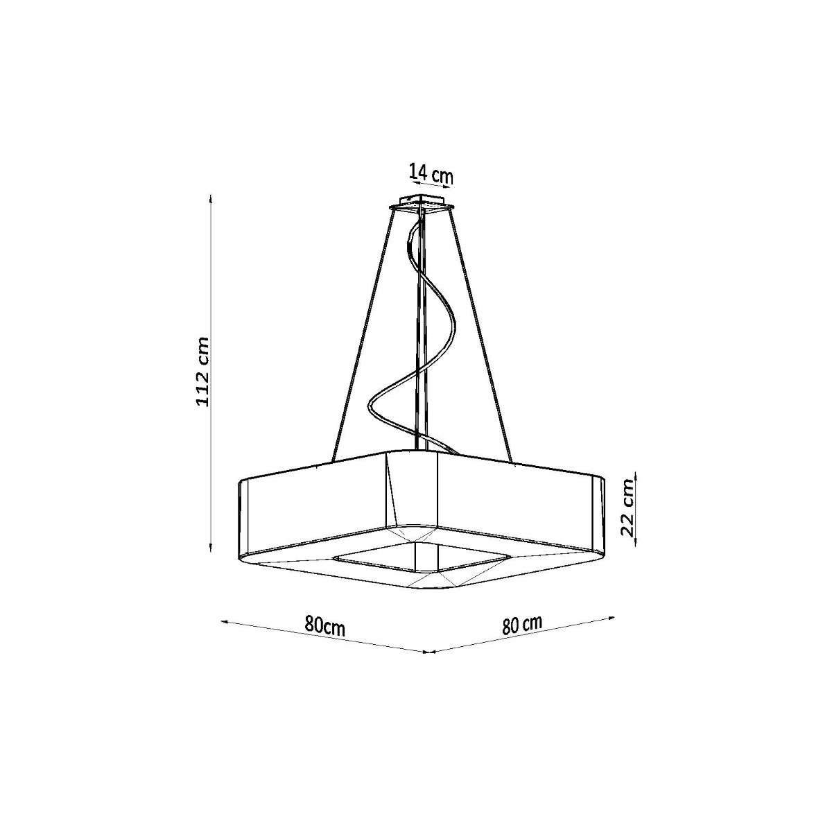 SOLLUX lighting Kronleuchter »URANO«, 8 flammig, Leuchtmittel E27 | ohne Leuchtmittel, Slush -Einstellung