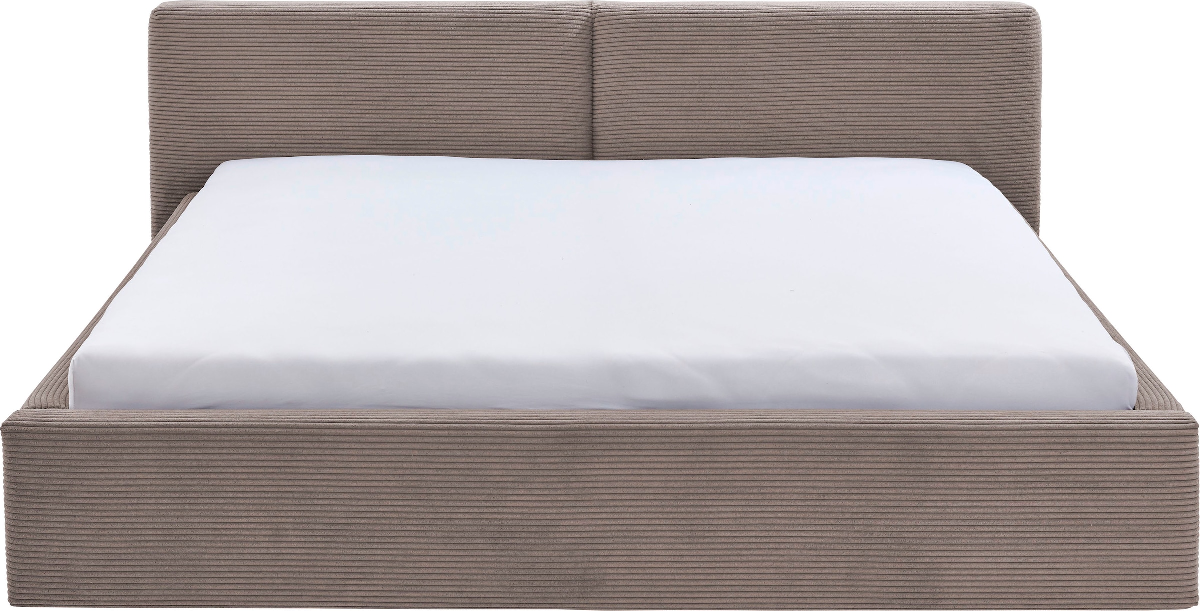 meise.möbel Polsterbett »Cube wahlweise mit Matratze und Bettkasten«, extra flaches Kopfteil, erhältlich in den Breiten 140cm, 160cm & 180cm