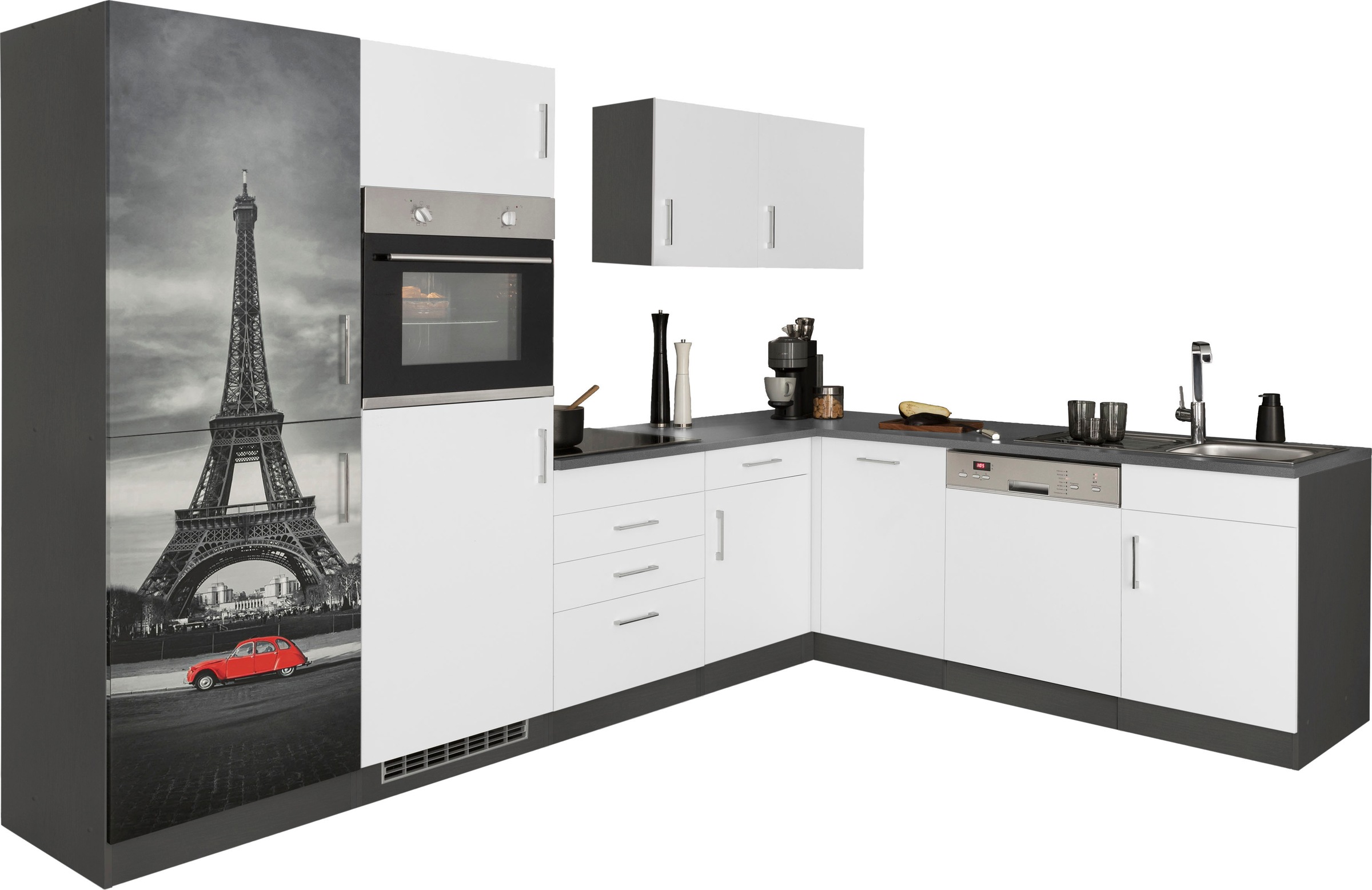 KOCHSTATION Küchenzeile "KS-Paris – Küchen mit einzigartigen Fotomotiven au günstig online kaufen