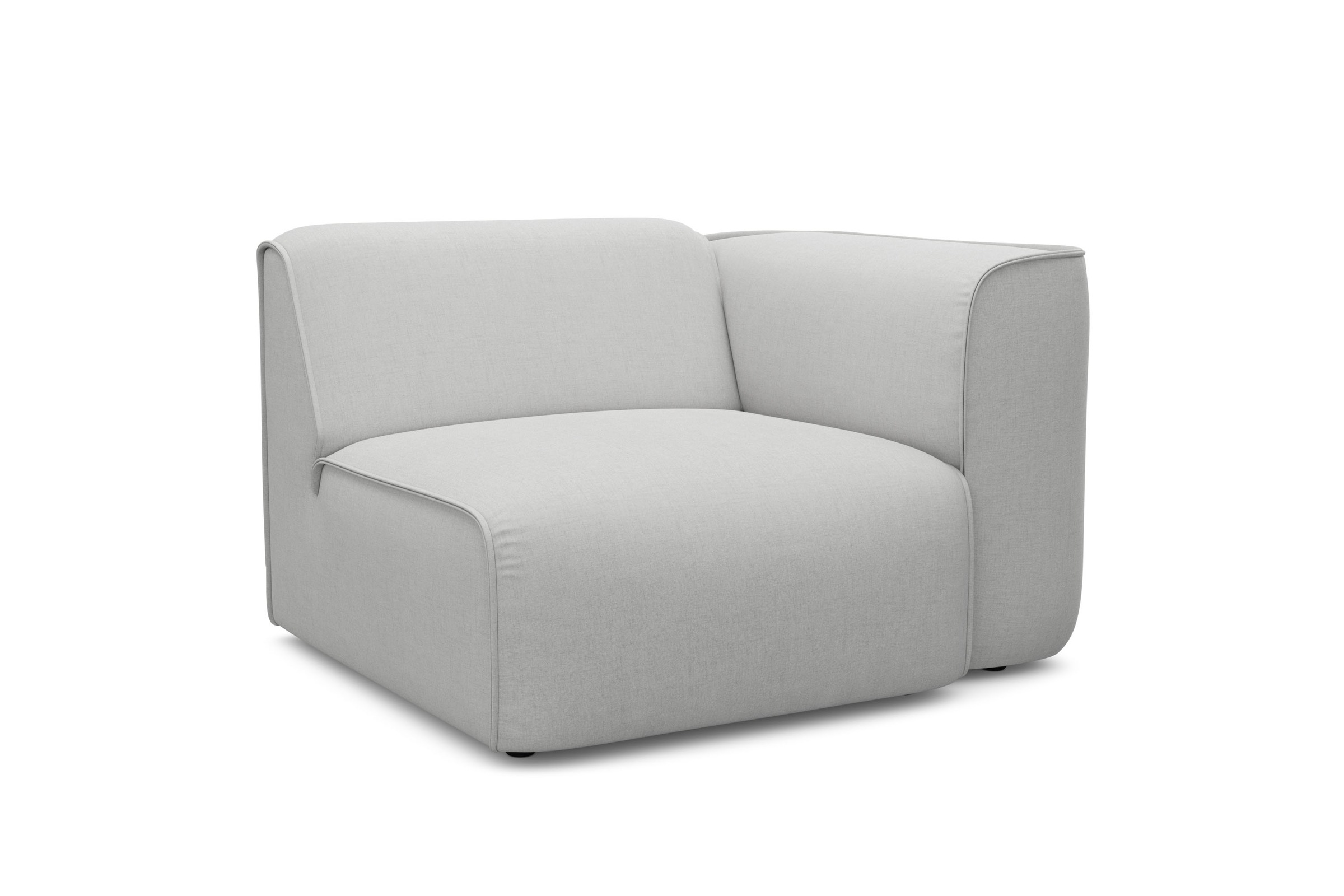 RAUM.ID Sessel »Merid Sofa-Eckelement, Maße B/T/H: 109/97/46 cm«, als Modul oder separat verwendbar, für individuelle Zusammenstellung