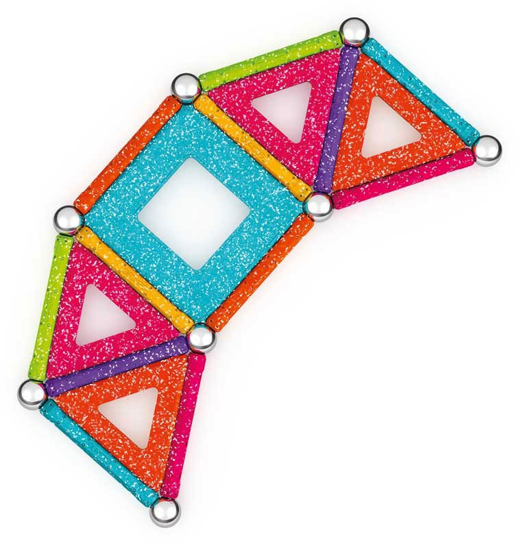 Geomag™ Magnetspielbausteine »GEOMAG™ Glitter Panels, Recycled«, (35 St.), aus recyceltem Material; Made in Europe