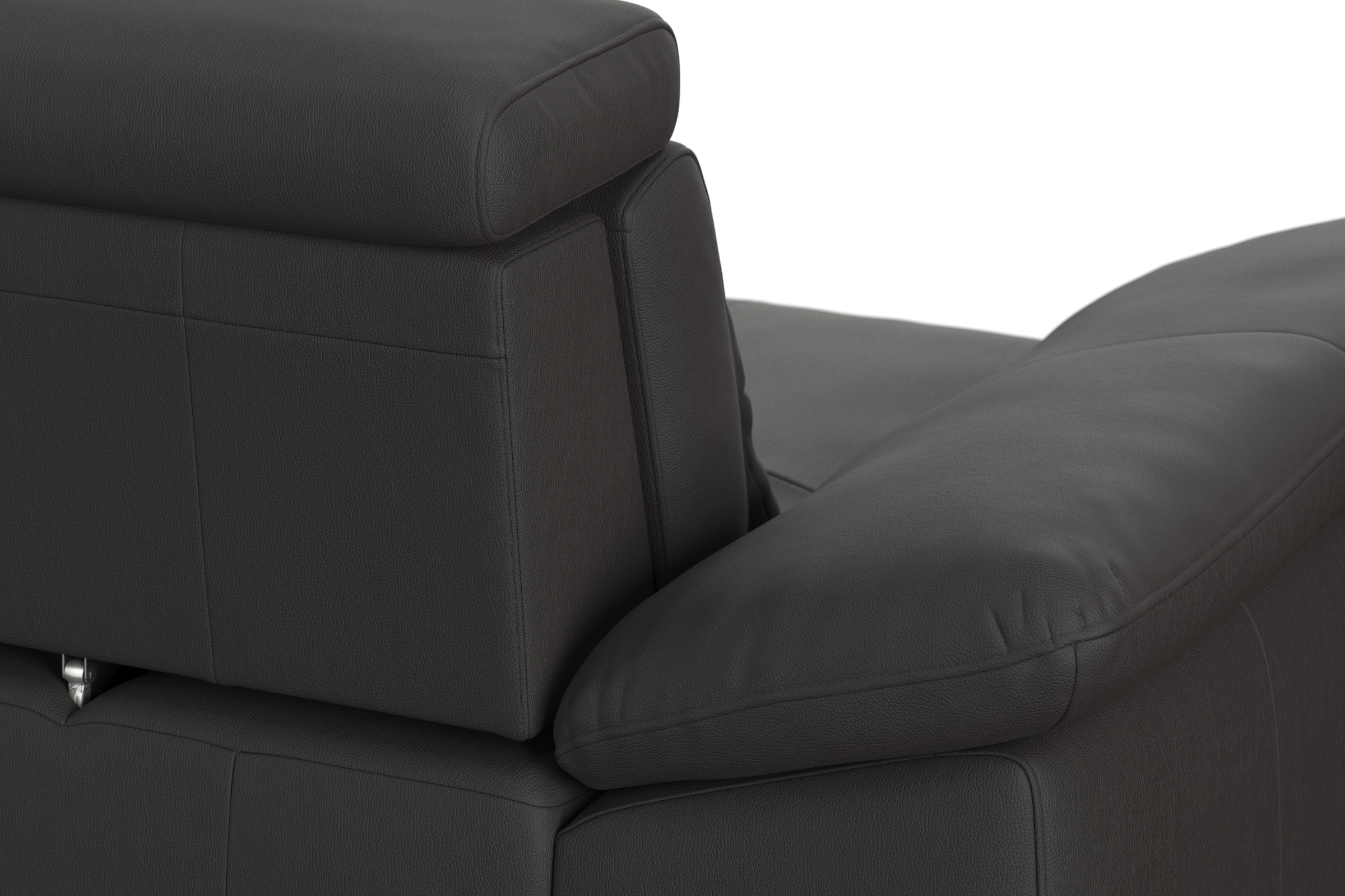 sit&more Ecksofa »Cabrio L-Form, mit Sitztiefenverstellung, Arm- und Kopfteilverstellung«, 2 Nierenkissen, Federkern, optional Bettfunktion und Stauraum
