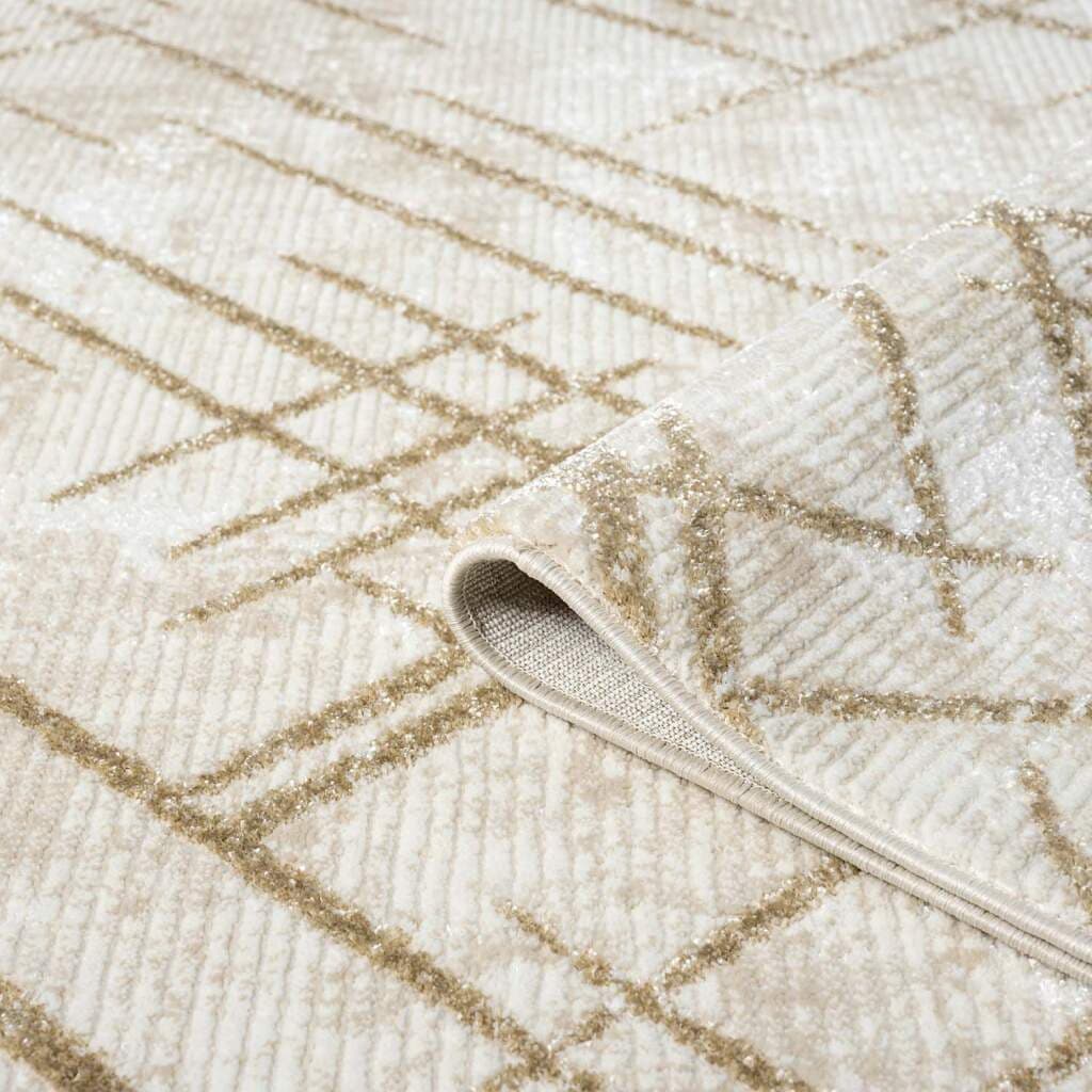 Carpet City Teppich »ANTIK245«, rund, 10 mm Höhe, Kurzflor, 3D-Optik, Klassisch-Modern für Wohnzimmer, Schlafzimmer