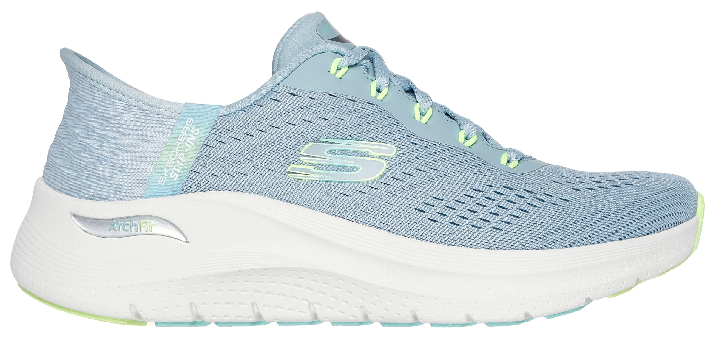 Skechers Slip-On Sneaker »ARCH FIT 2.0-EASY CHIC«, Schlupfschuh, Vegan mit elastischer Bungee Schnürung