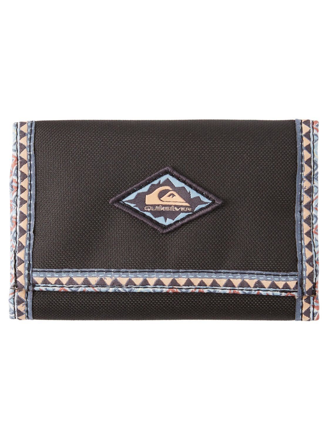 QUIKSILVER Brieftasche »The Everydaily« Black L L Stoff: Robuster bedruckter Polyester [600D]