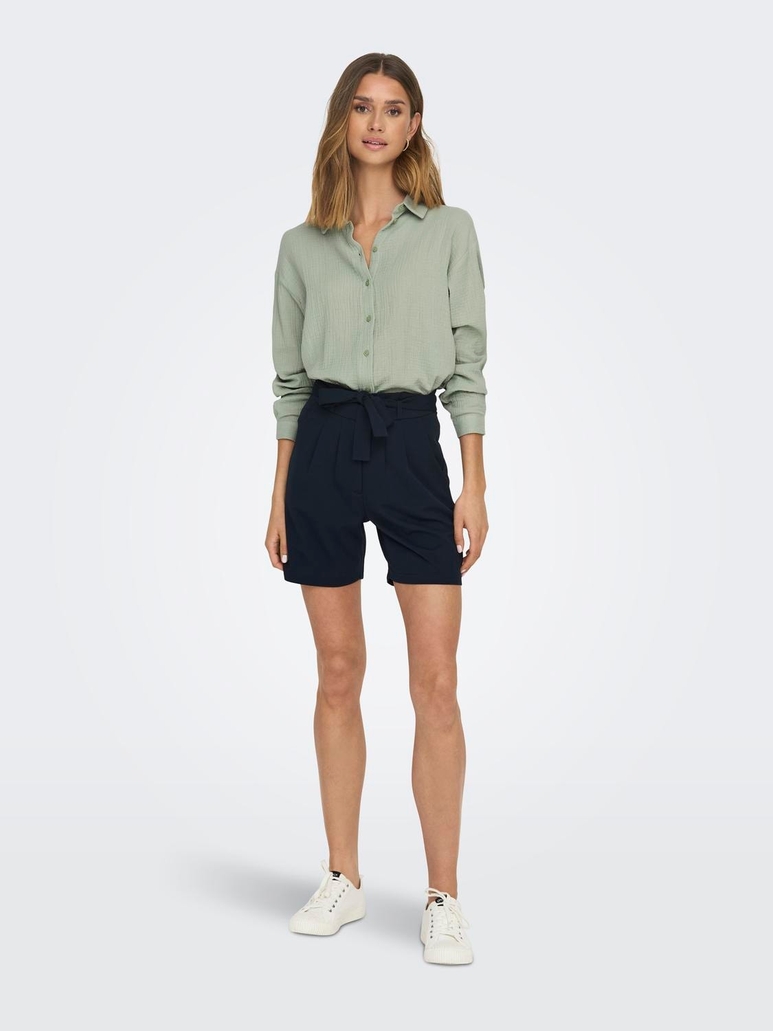 JDY Hemdbluse »JDYTHEIS LIFE L/S LOOSE SHIRT WVN NOOS«, aus Musselin