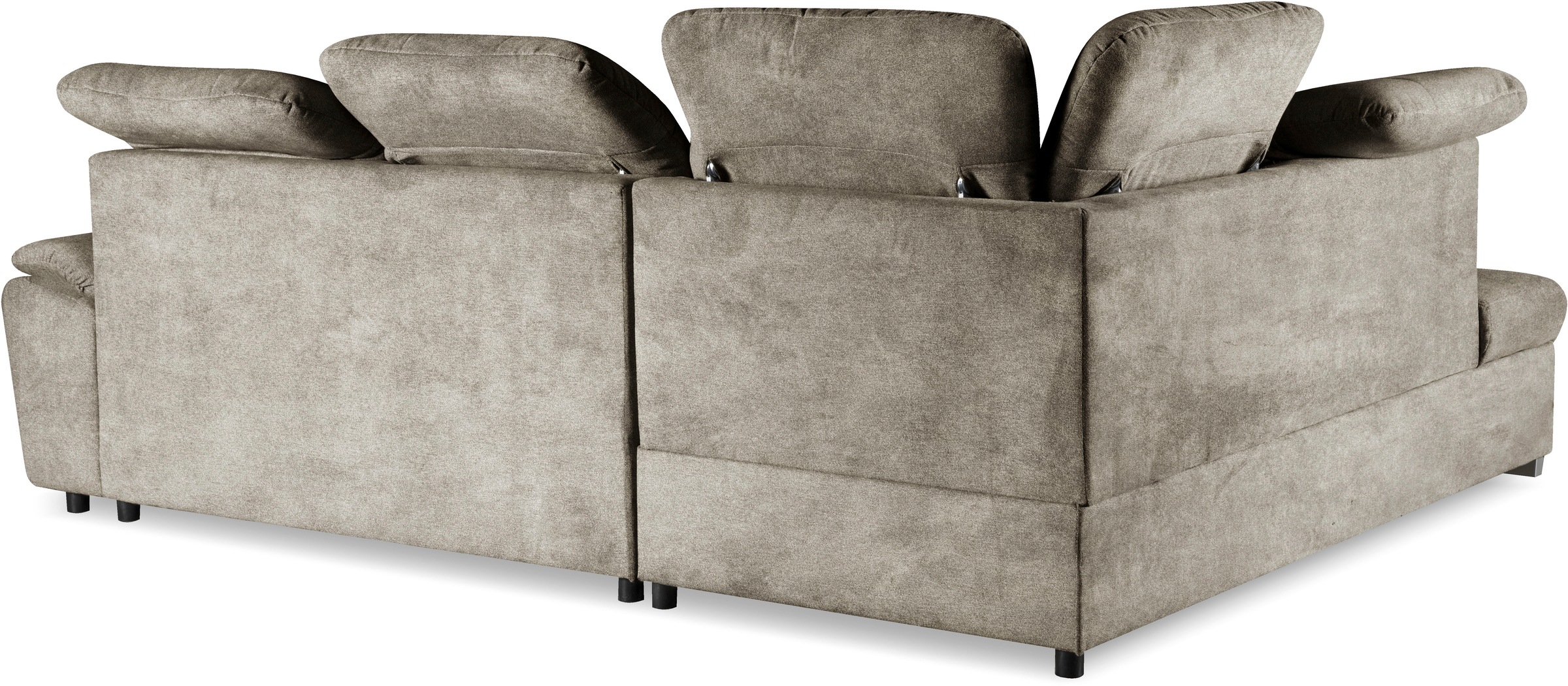 WERK2 Ecksofa »Brindisi, bequem und komfortabel, L-Form«, mit verstellbaren Kopfteilen, Bettfunktion & Bettkasten