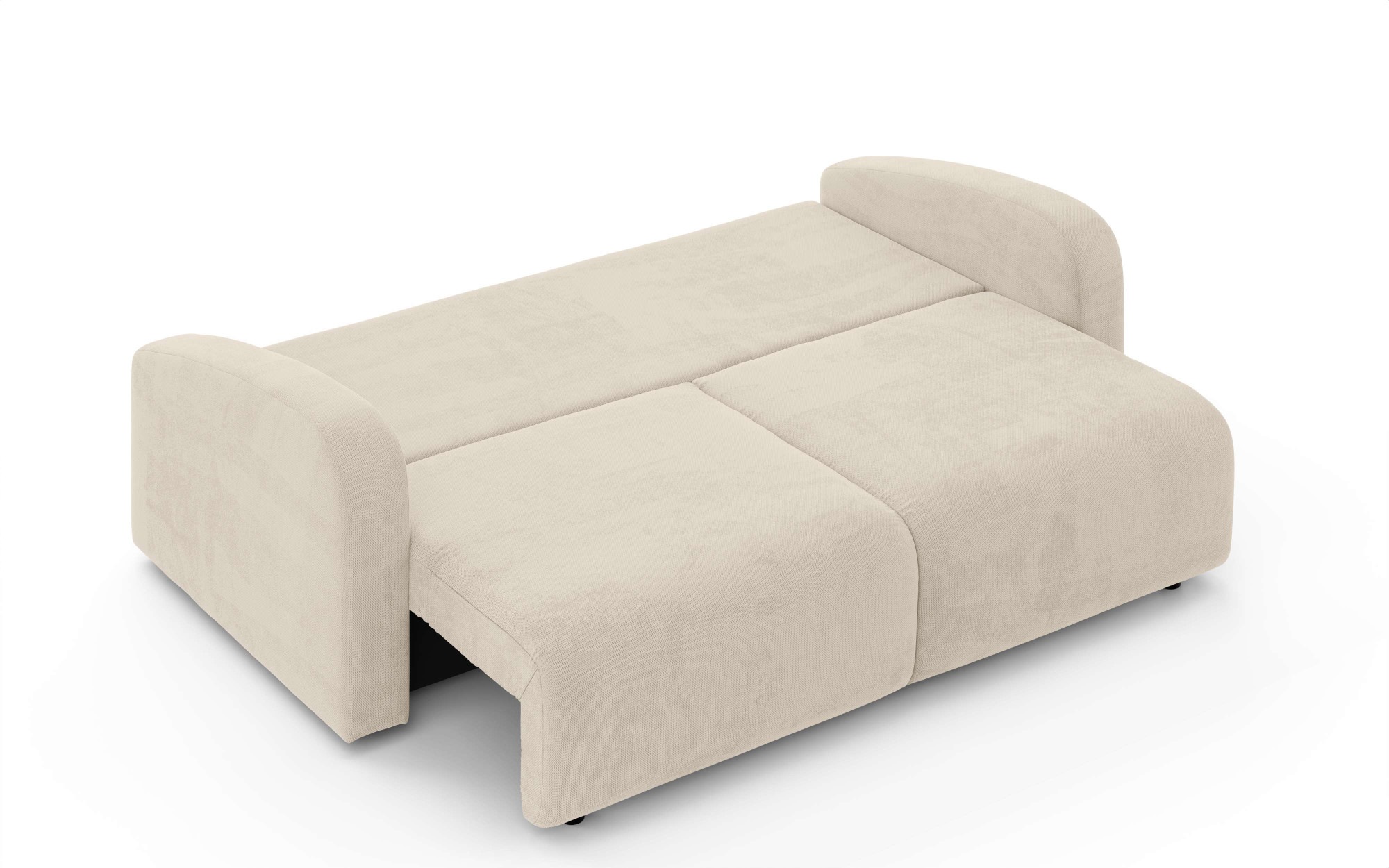 INOSIGN 3-Sitzer »JIGGS wahlweise Schlafsofa mit Bettkasten, Maße B/H/T: 228/96/110 cm«, Sofa mit Wellenunterfederung, enthält 2 Rückenkissen und 2 Zierkissen
