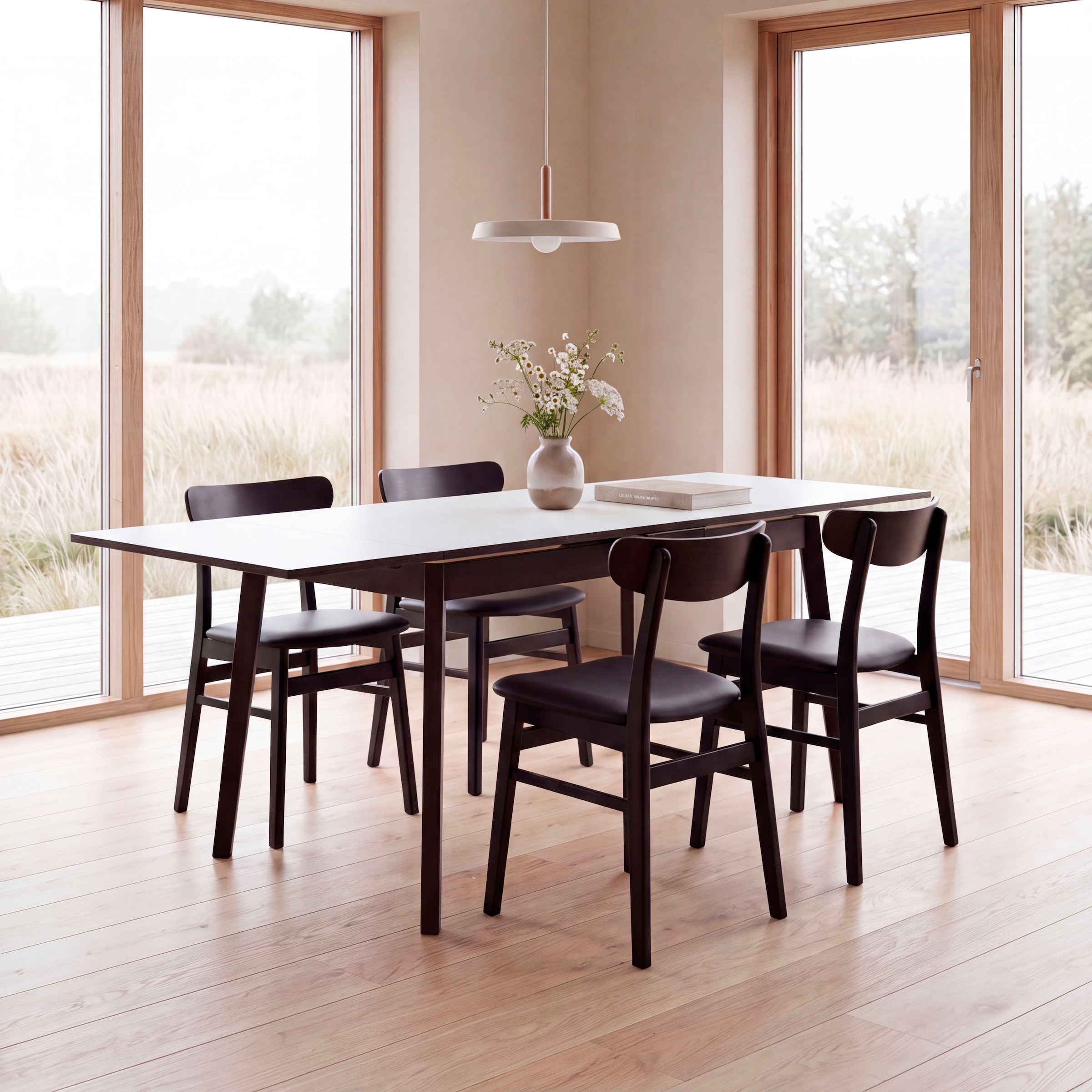 Hammel Furniture Esstisch »Esstisch Basic Single – ausziehbar, dänisches Design, robust« 120(220)x80 cm, Melamin / Massivholz, stabiler dänische Design Tisch