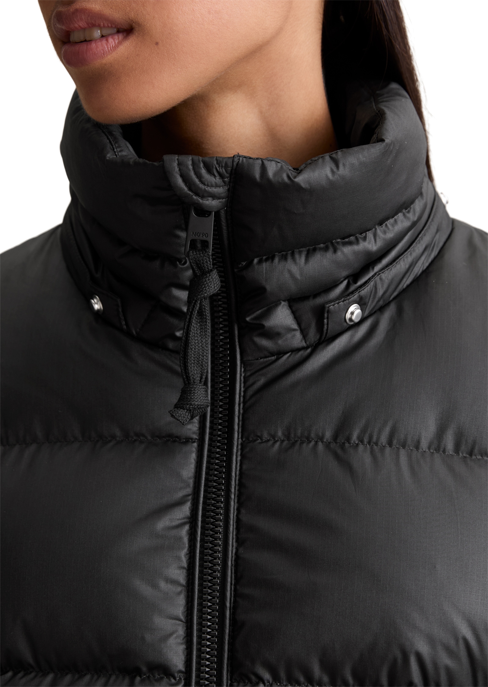 Marc O'Polo DENIM Steppjacke mit Kapuze Winterjacke, regular fit, Stehkragen, abnehmbare Kapuze