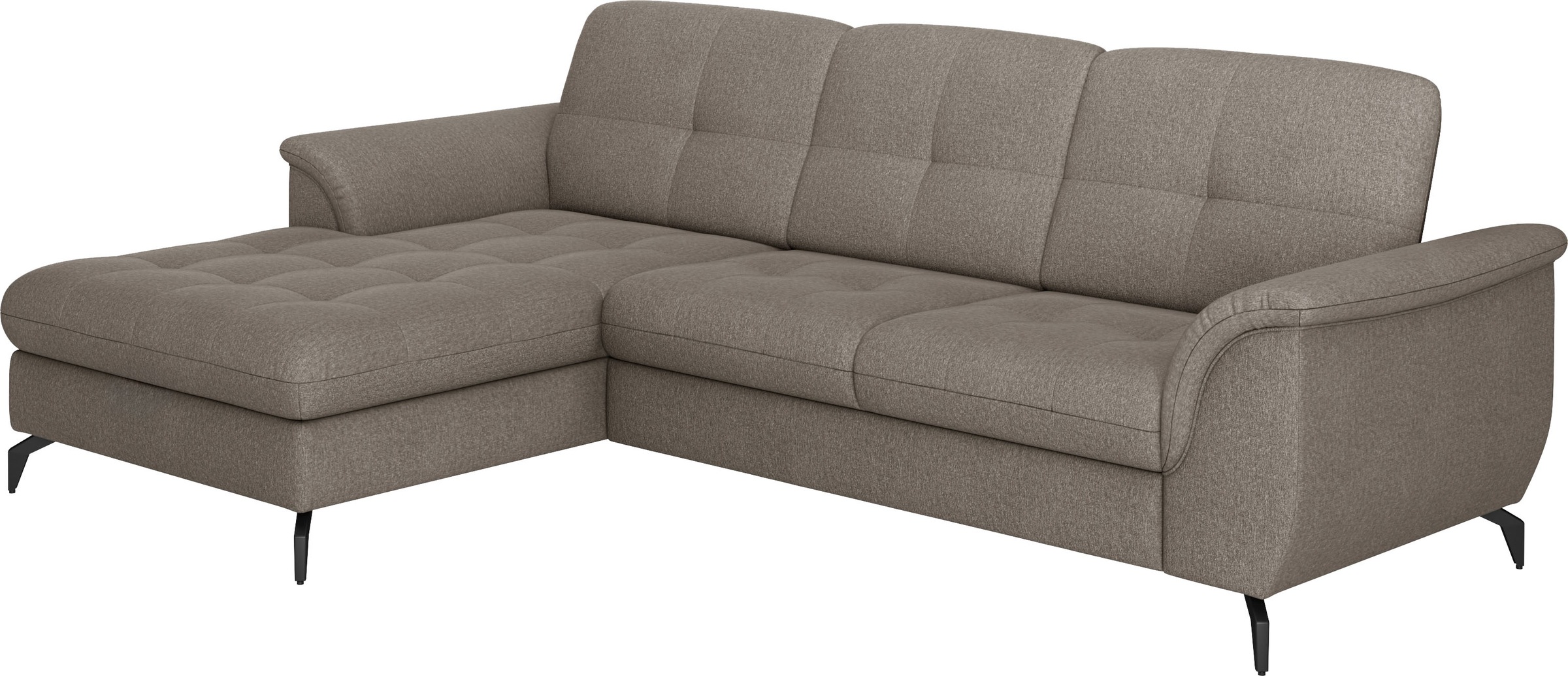 sit&more Ecksofa »Zora L-Form«, wahlweise mit Bettfunktion und Bettkasten