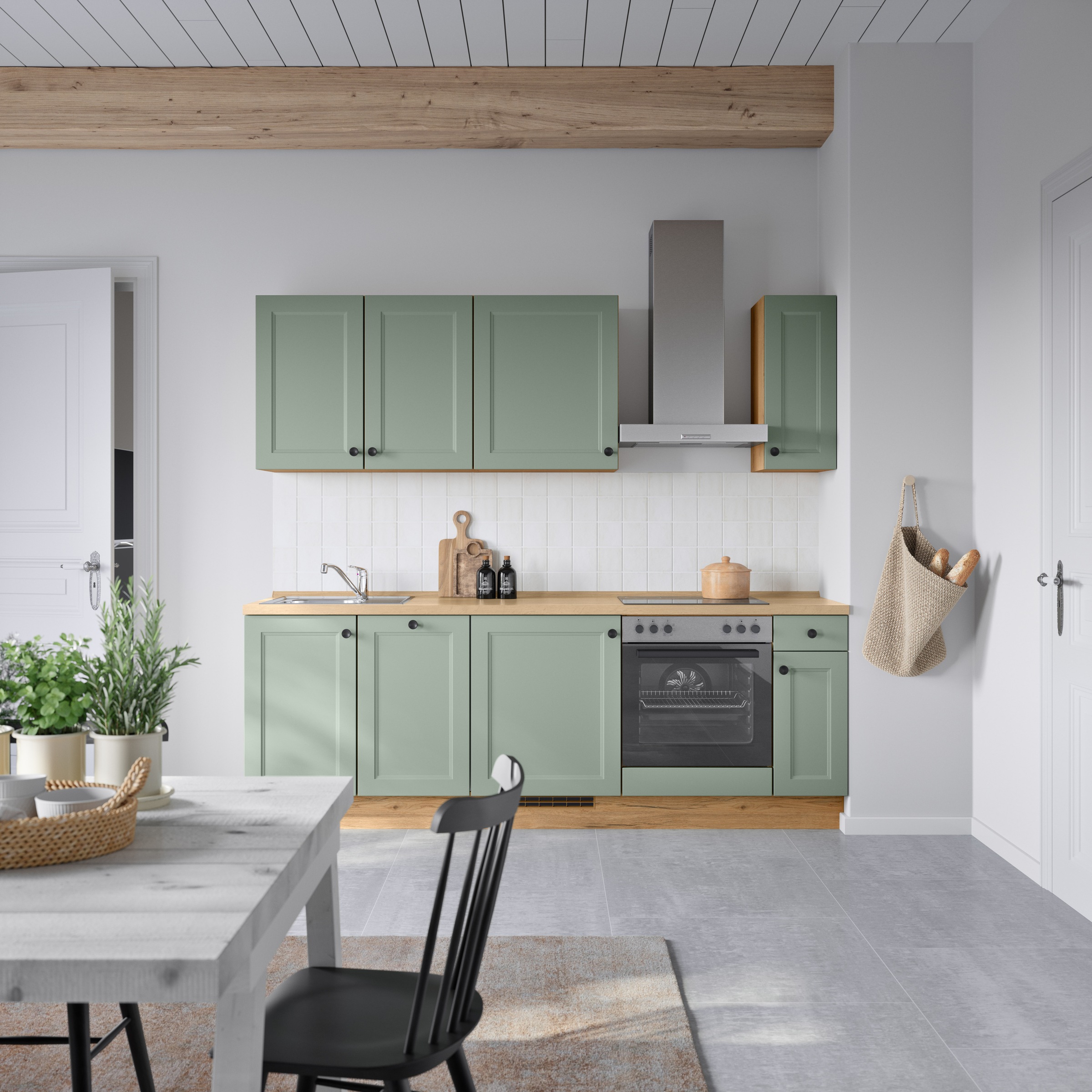 nobilia® Küchenzeile »"Cascada I"«, vormontiert, Ausrichtung wählbar, Breite 240 cm, wahlw. mit E-Geräten
