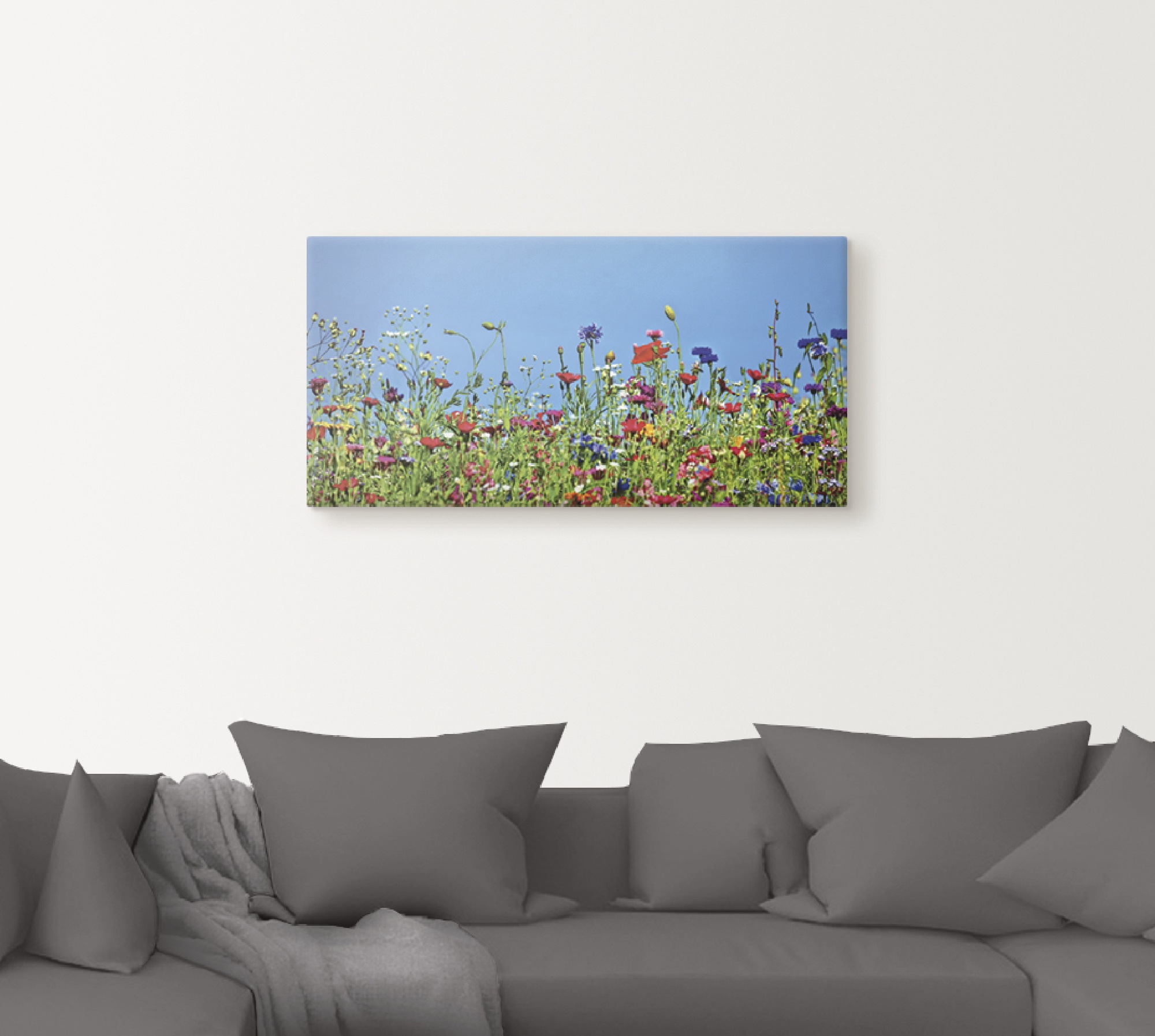 Artland Wandbild »Blumenwiese II« Blumenwiese 1 Stk. tlg. als Leinwandbild, günstig online kaufen